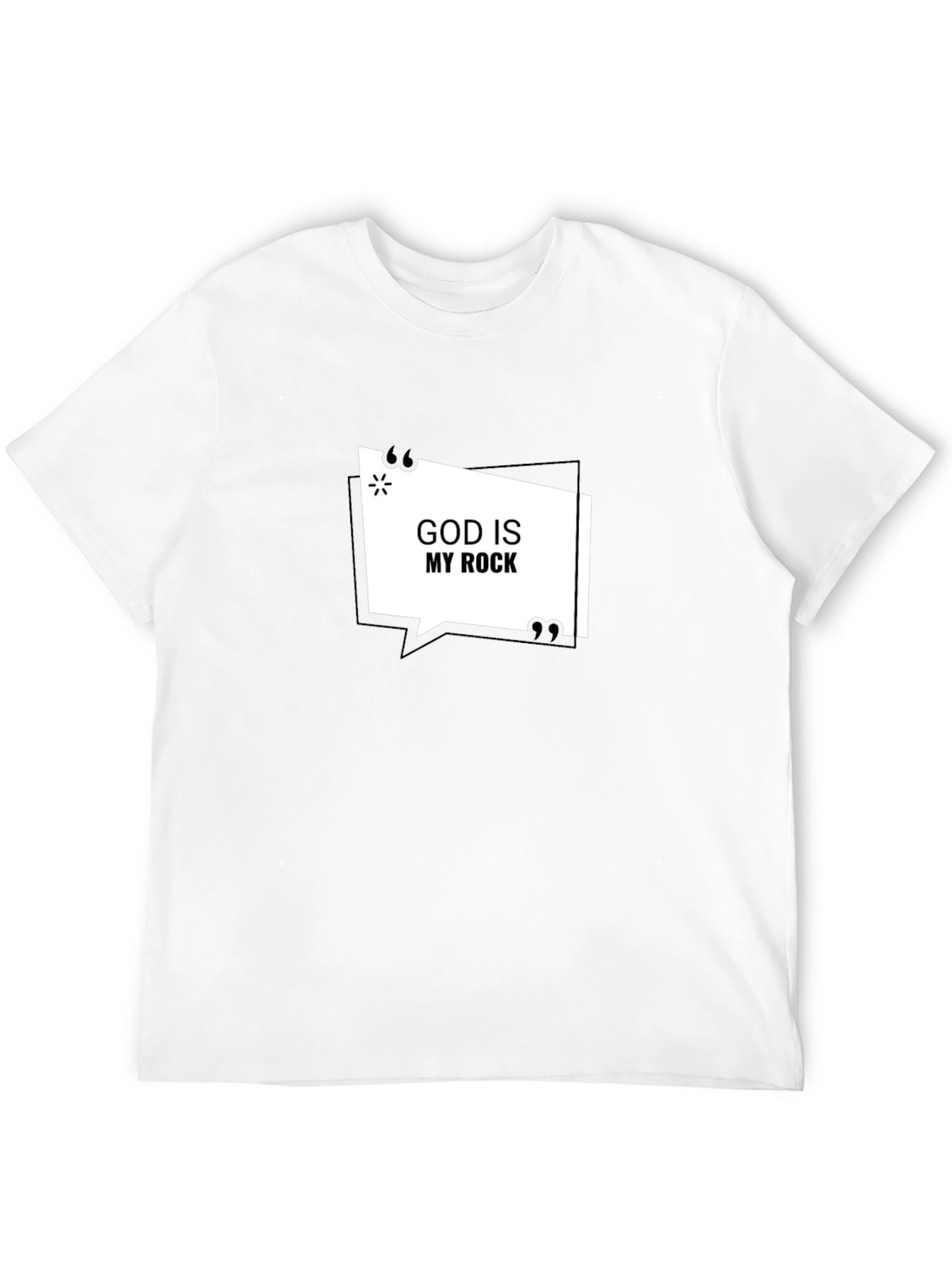 God Is My Rock Black T-Shirt