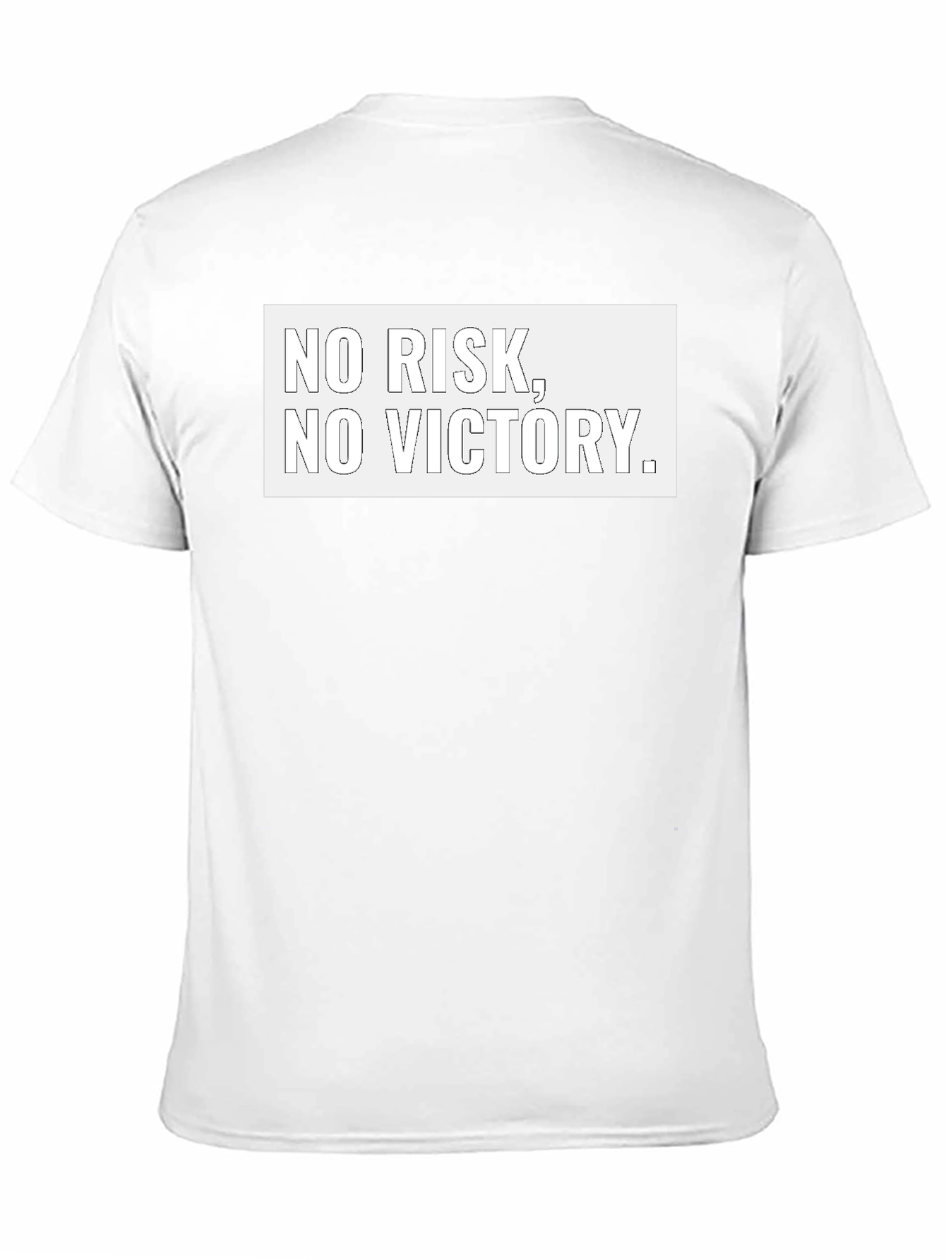 No Risk No Victory Black Graphic Tee