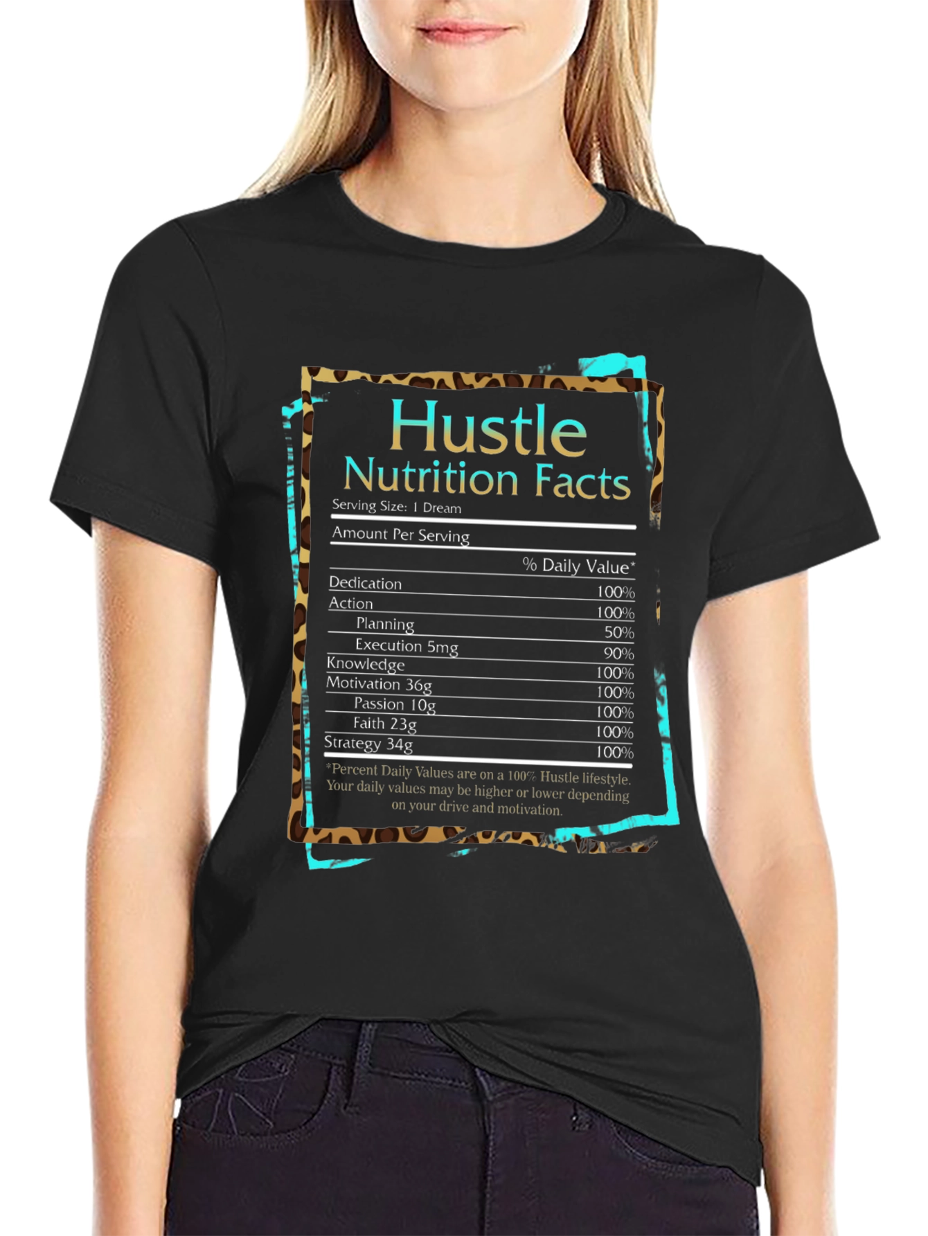 Hustle Nutrition Facts T-Shirt