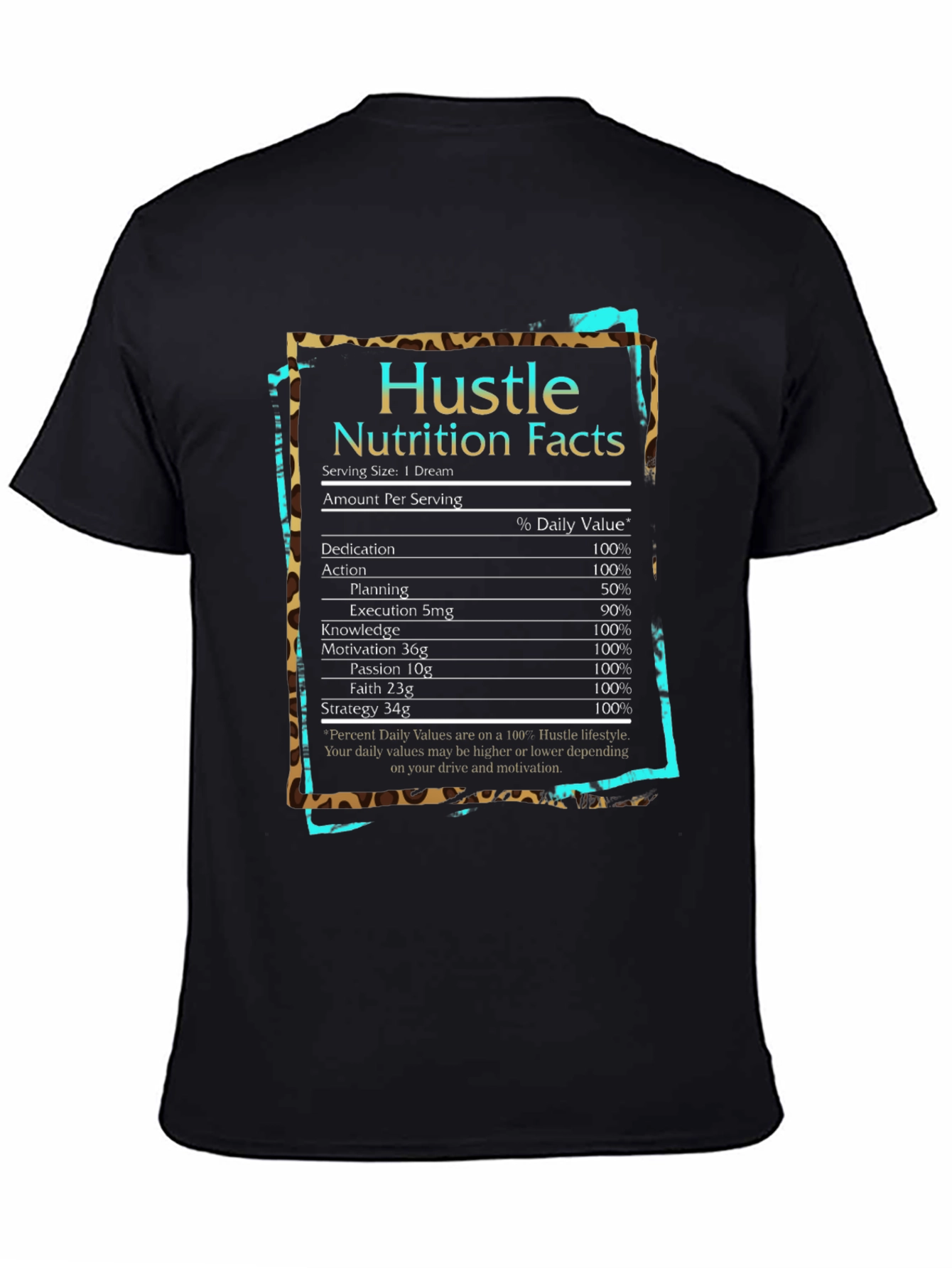 Hustle Nutrition Facts T-Shirt