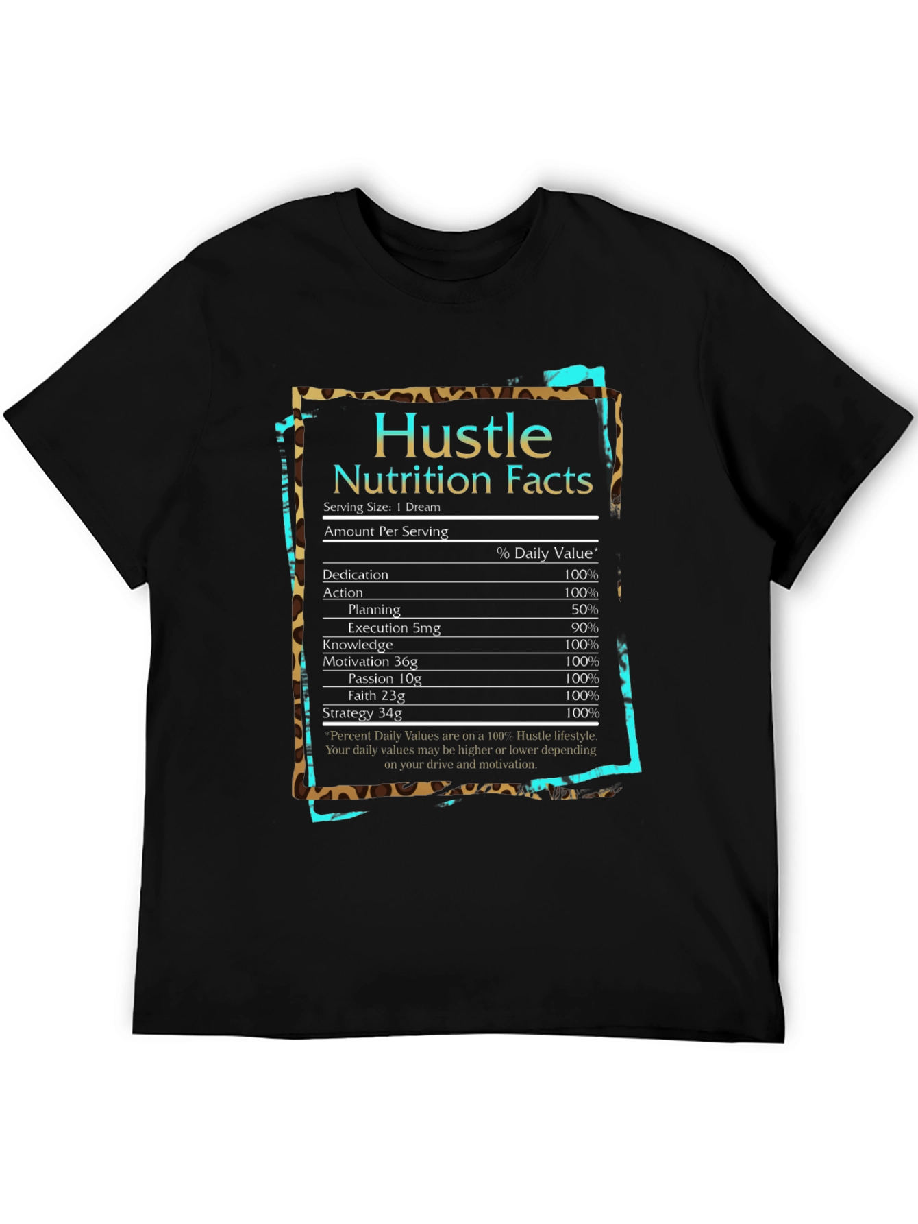 Hustle Nutrition Facts T-Shirt
