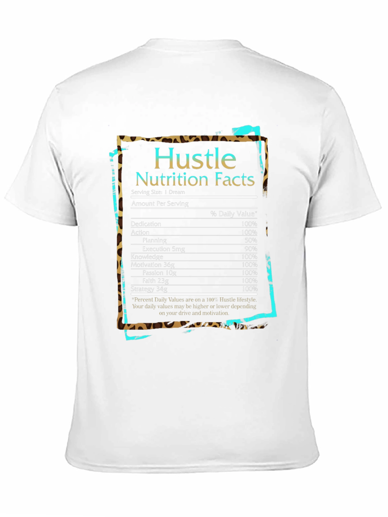 Hustle Nutrition Facts T-Shirt