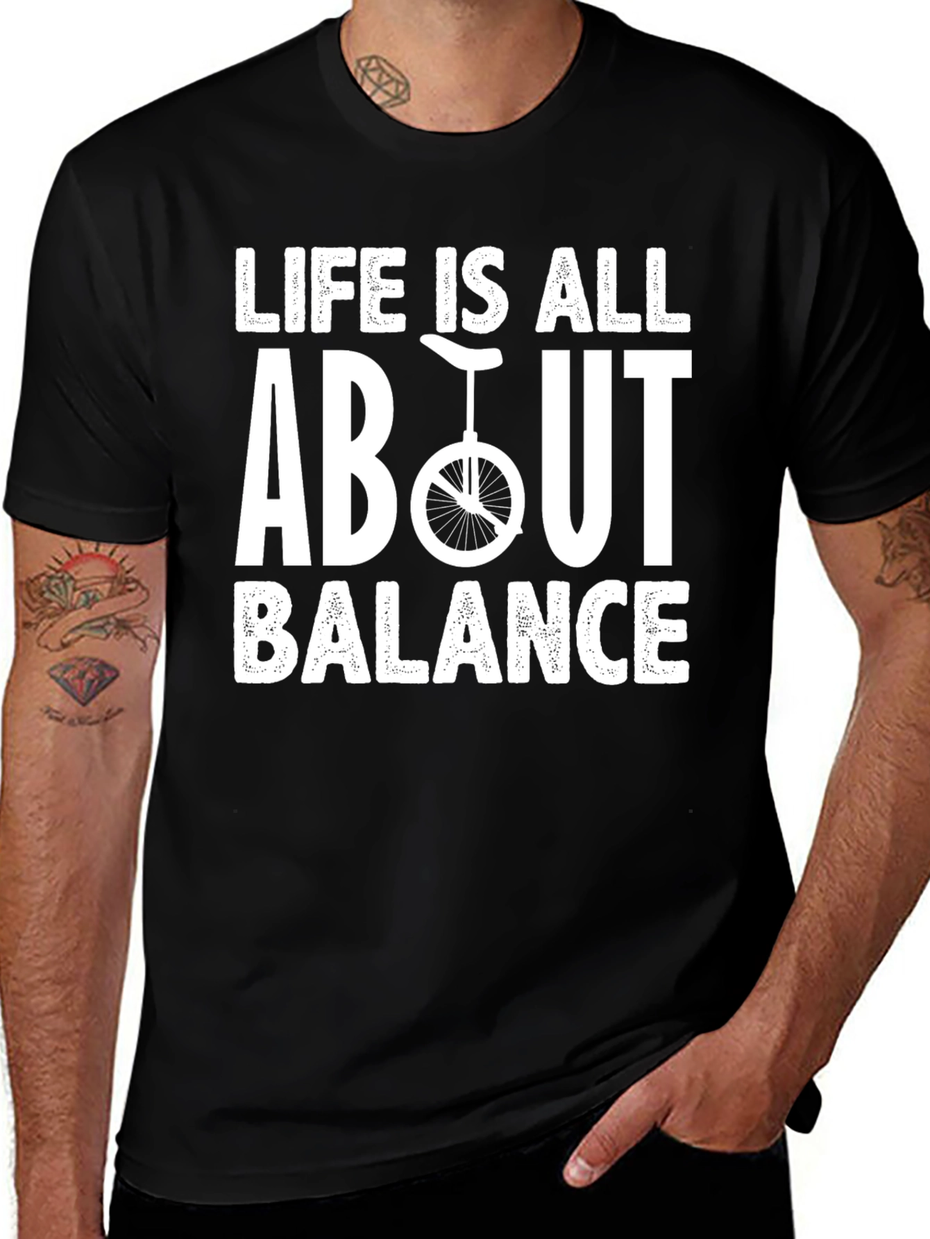 Life is All About Balance - Unicycle T-Shirt