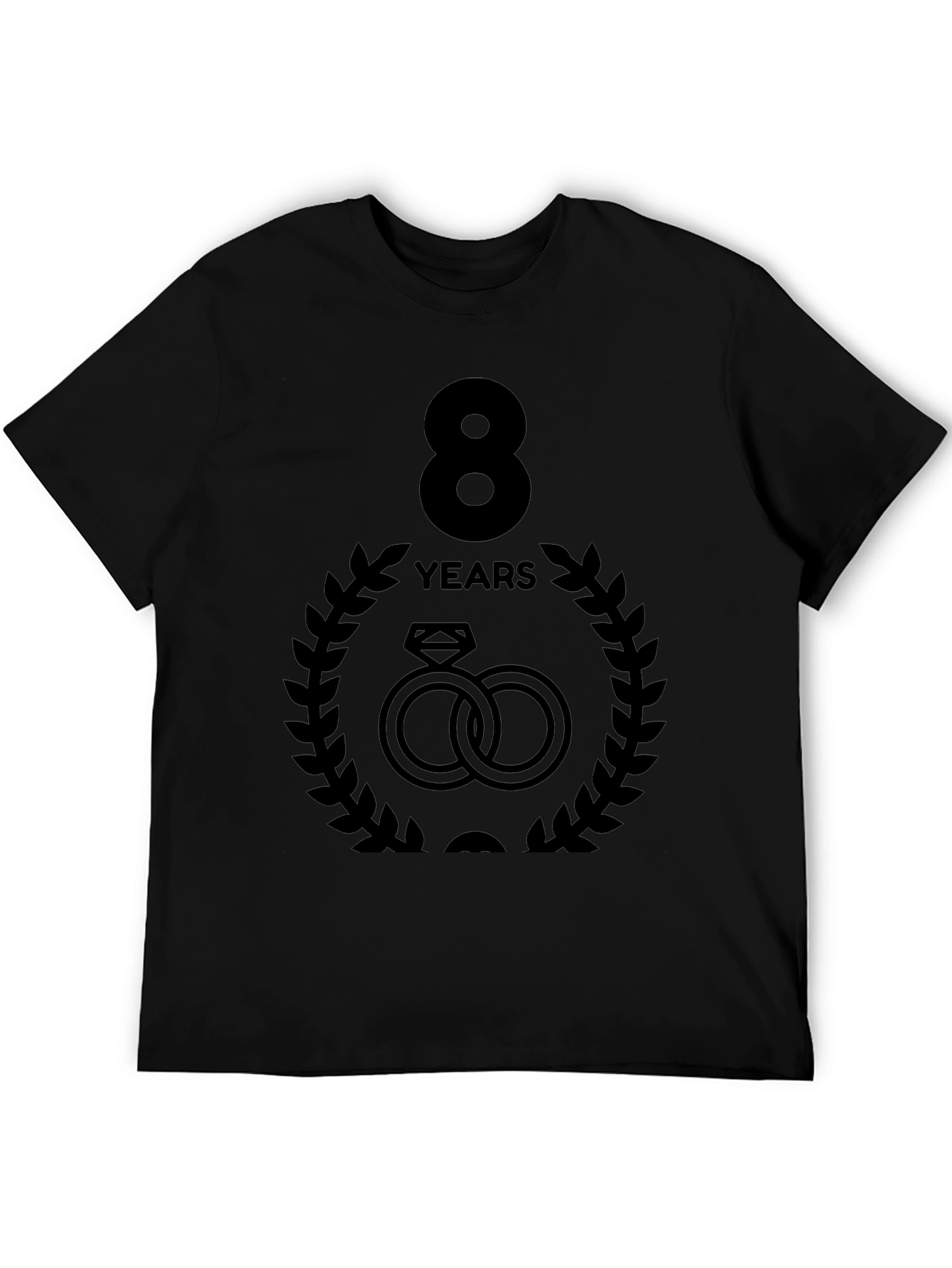 8 Year Anniversary T-Shirt - Rings Graphic Tee