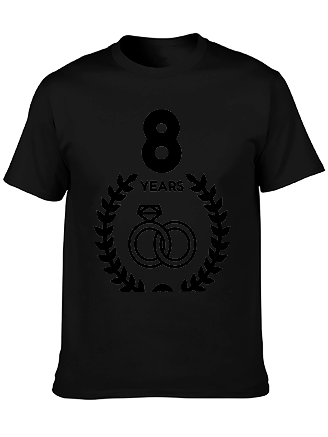 8 Year Anniversary T-Shirt - Rings Graphic Tee