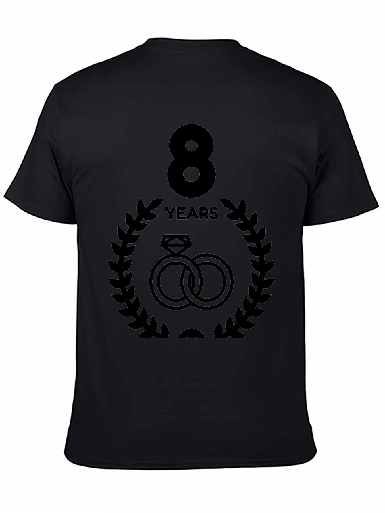 8 Year Anniversary T-Shirt - Rings Graphic Tee