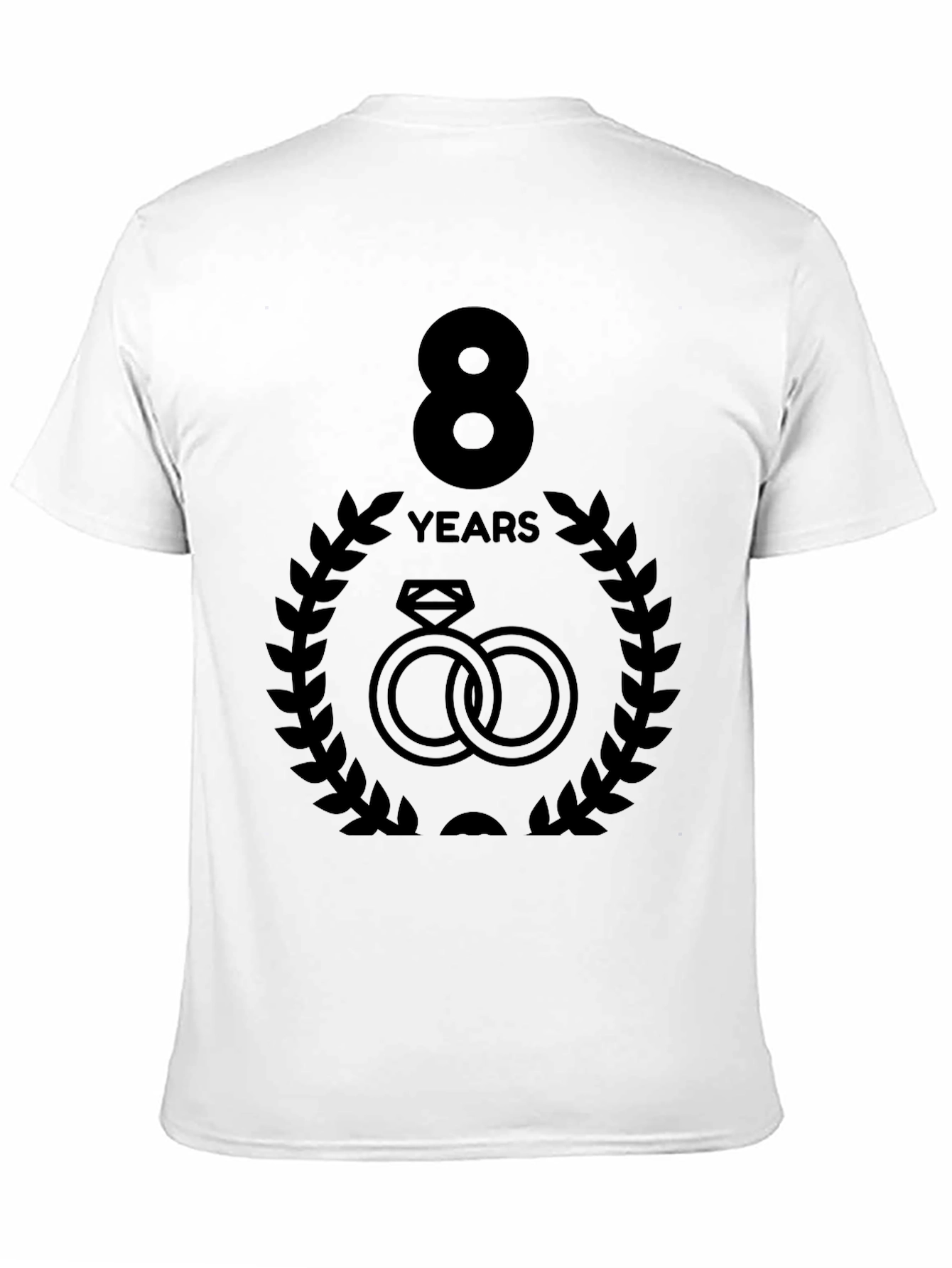 8 Year Anniversary T-Shirt - Rings Graphic Tee