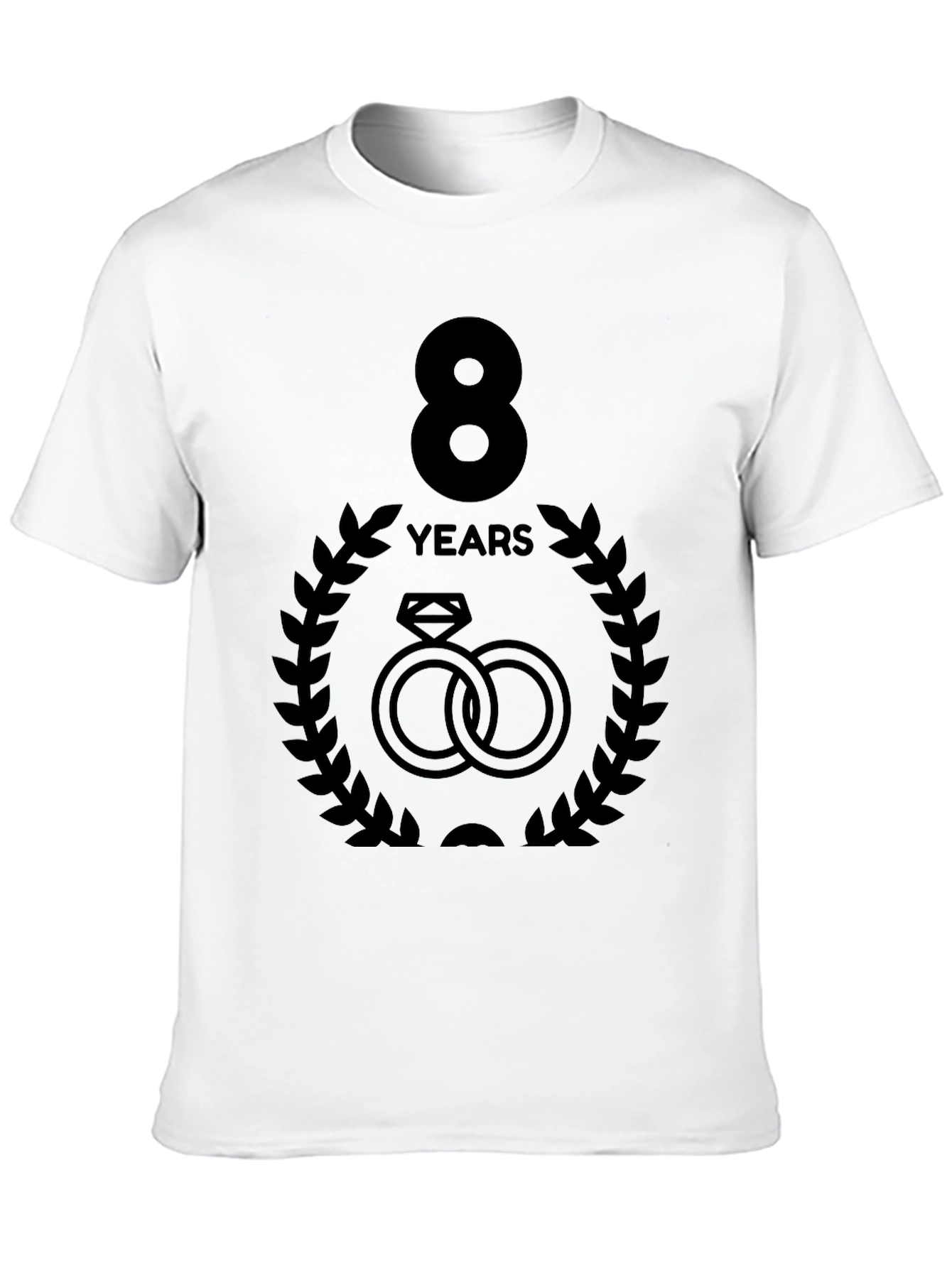 8 Year Anniversary T-Shirt - Rings Graphic Tee