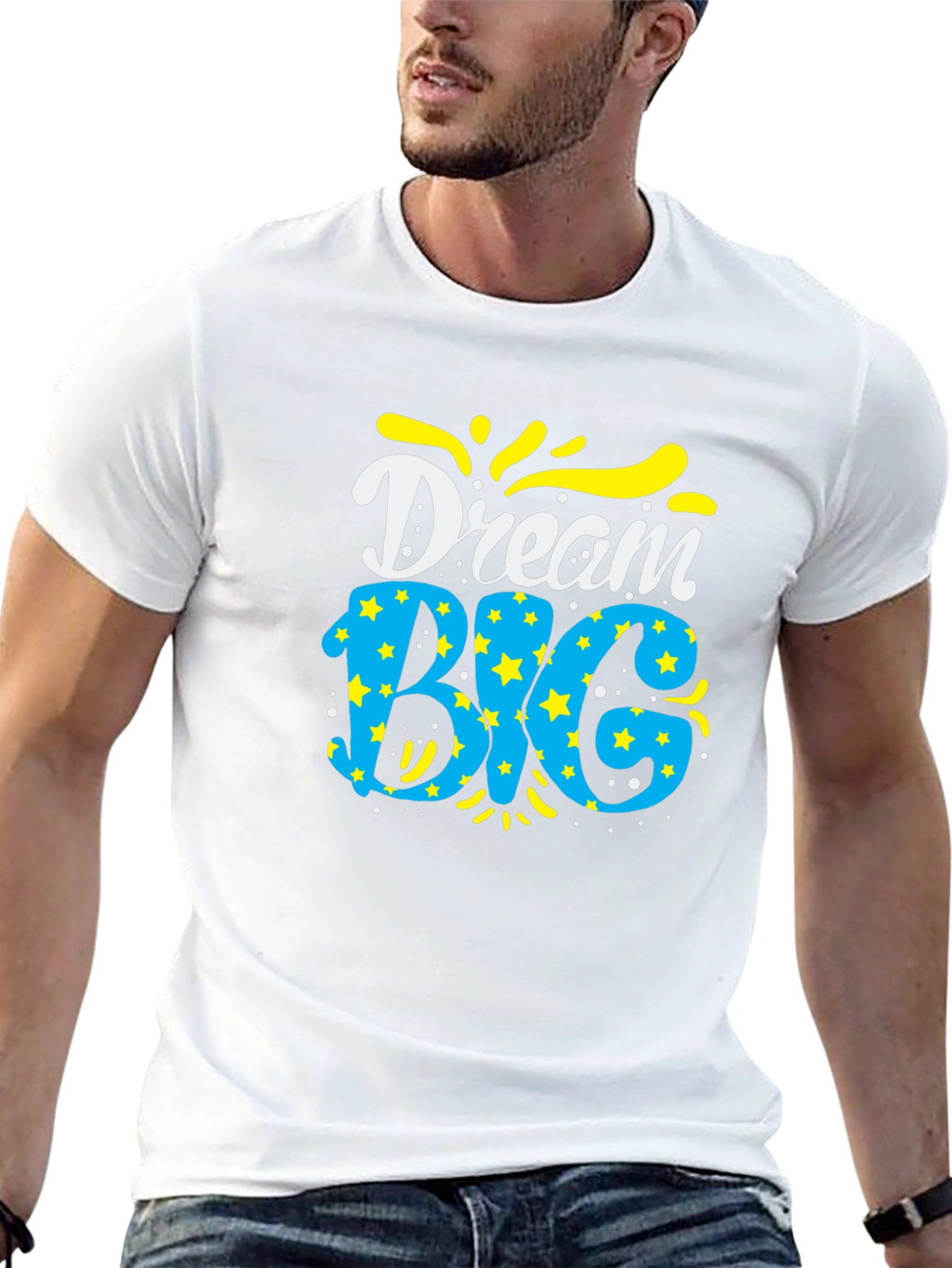 Dream Big Graphic Tee - Mens Black T-Shirt