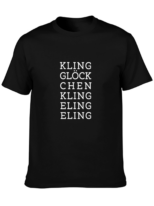 Kling Glöckchen Text T-Shirt