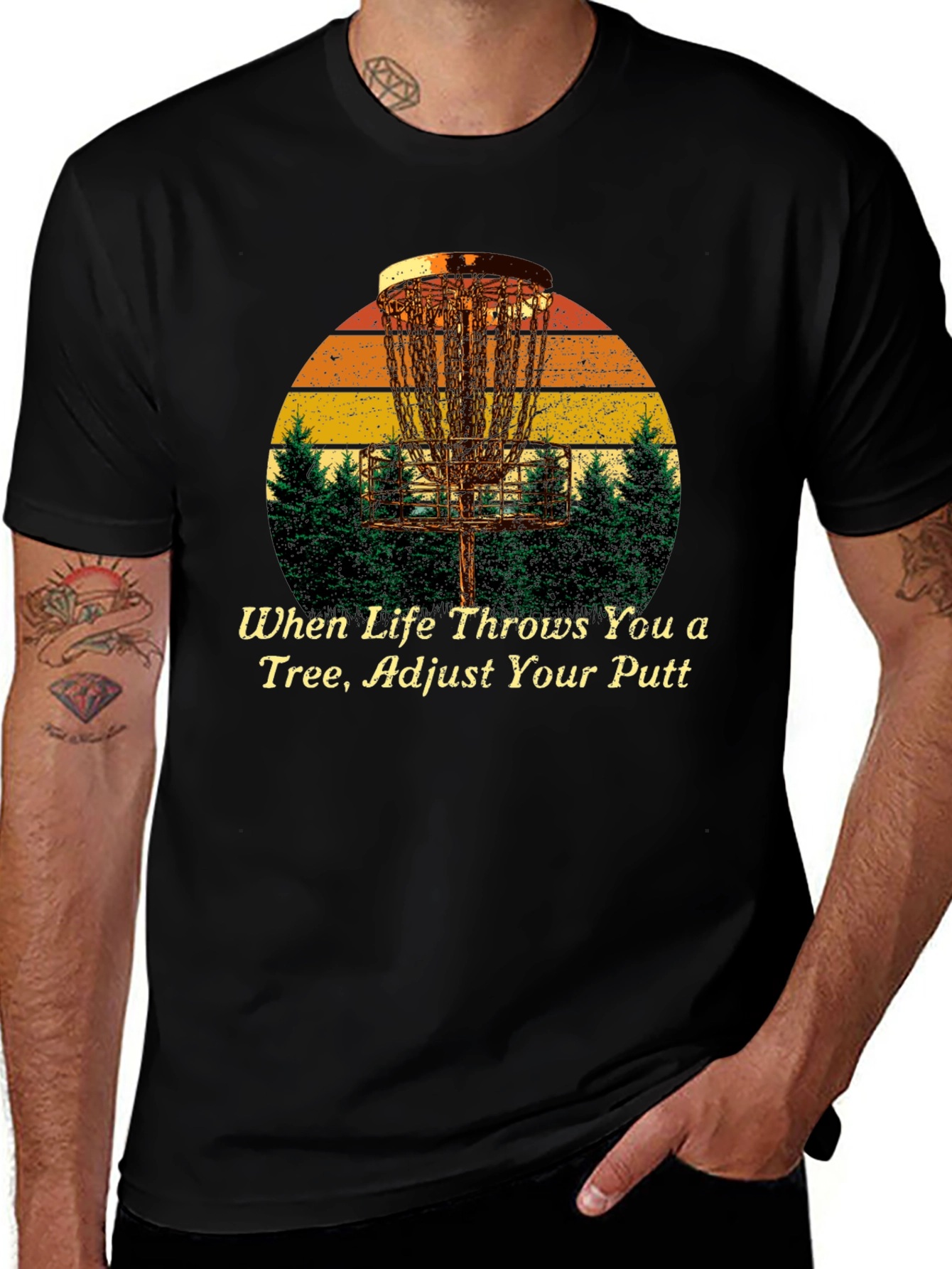 Disc Golf T-Shirt: Adjust Your Putt