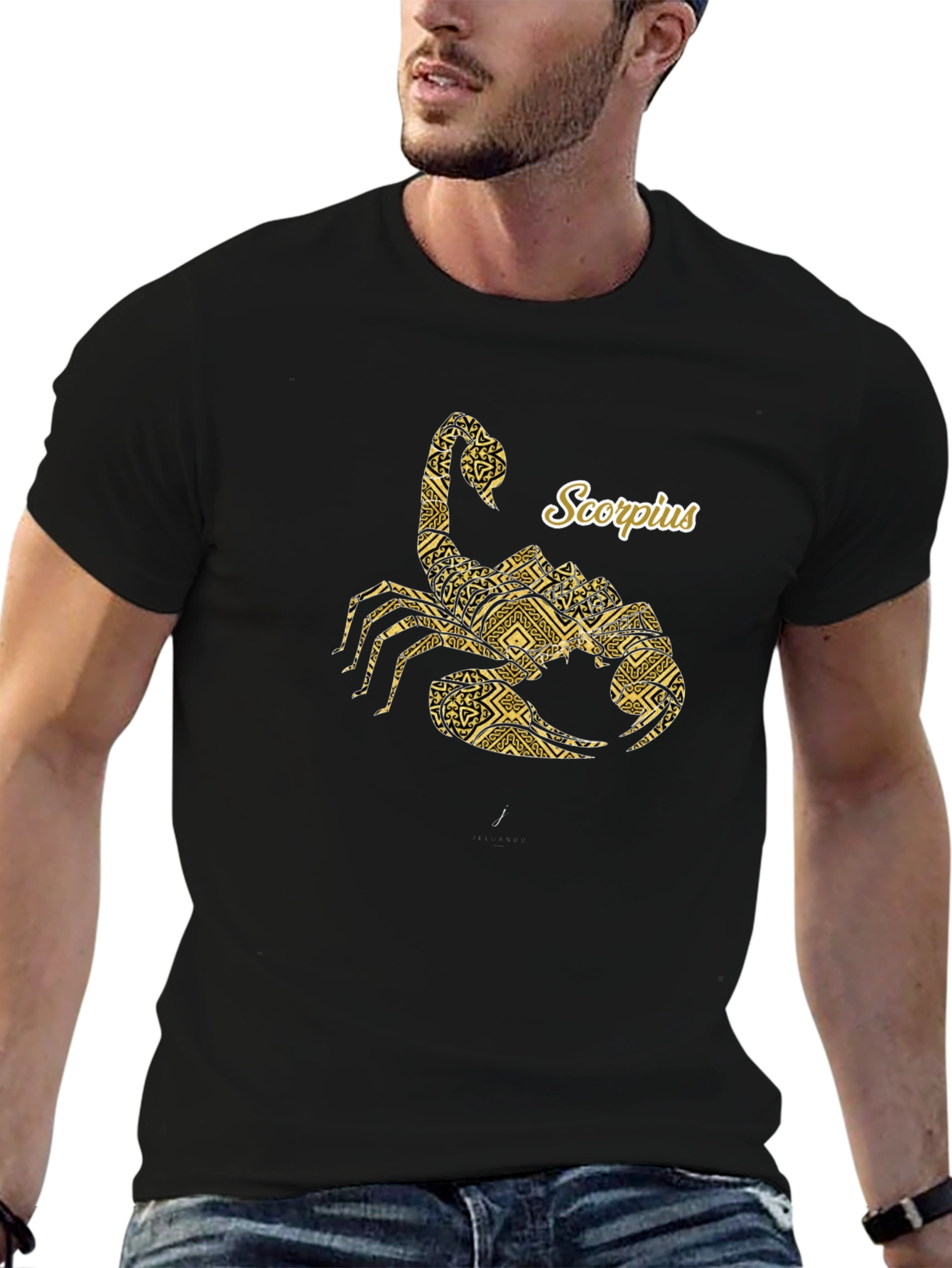 Scorpius Zodiac Graphic Tee - Black