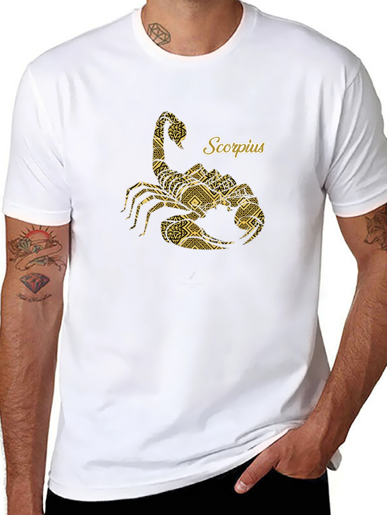 Scorpius Zodiac Graphic Tee - Black