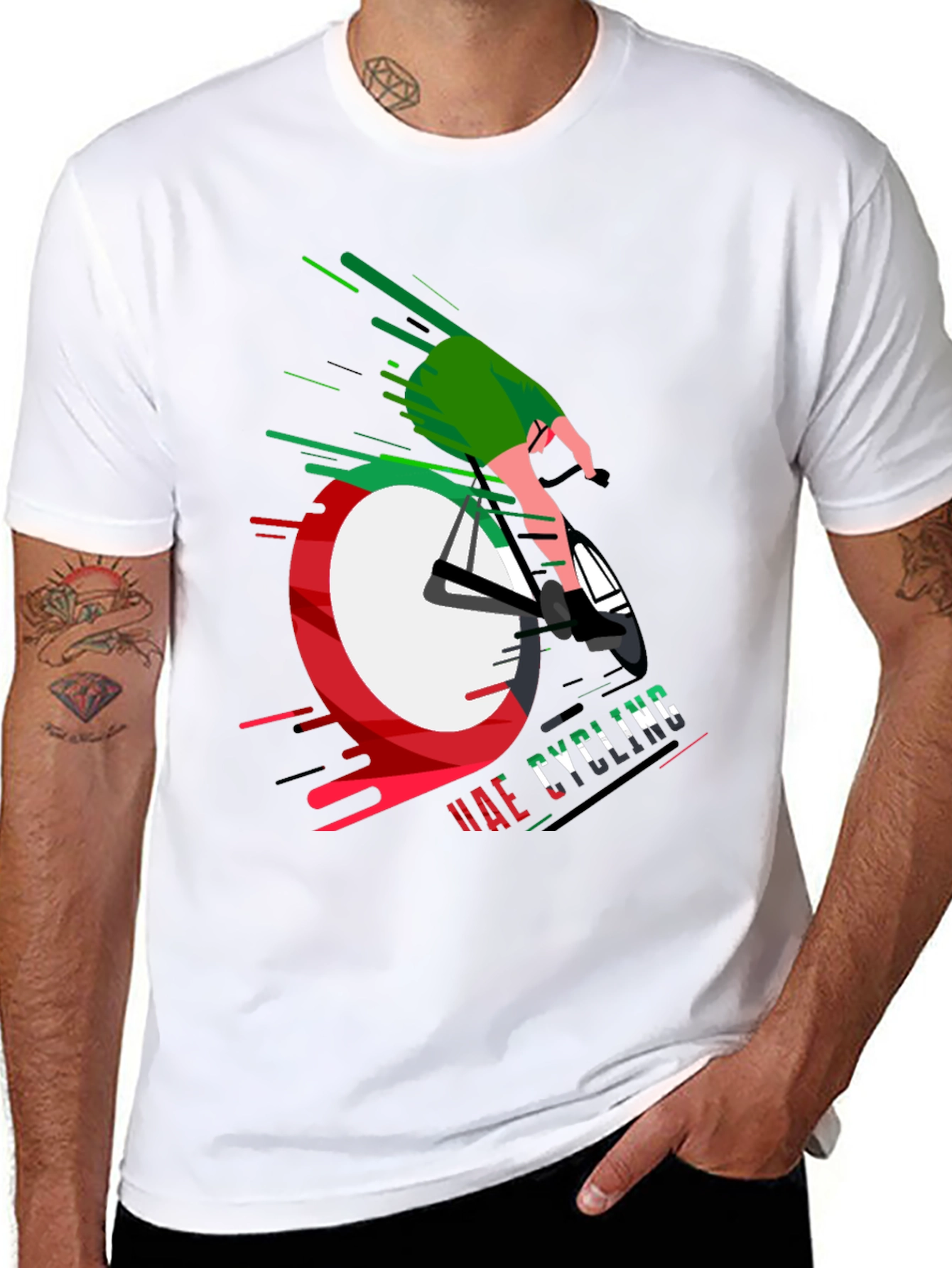 UAE Cycling Black T-Shirt Unique Design