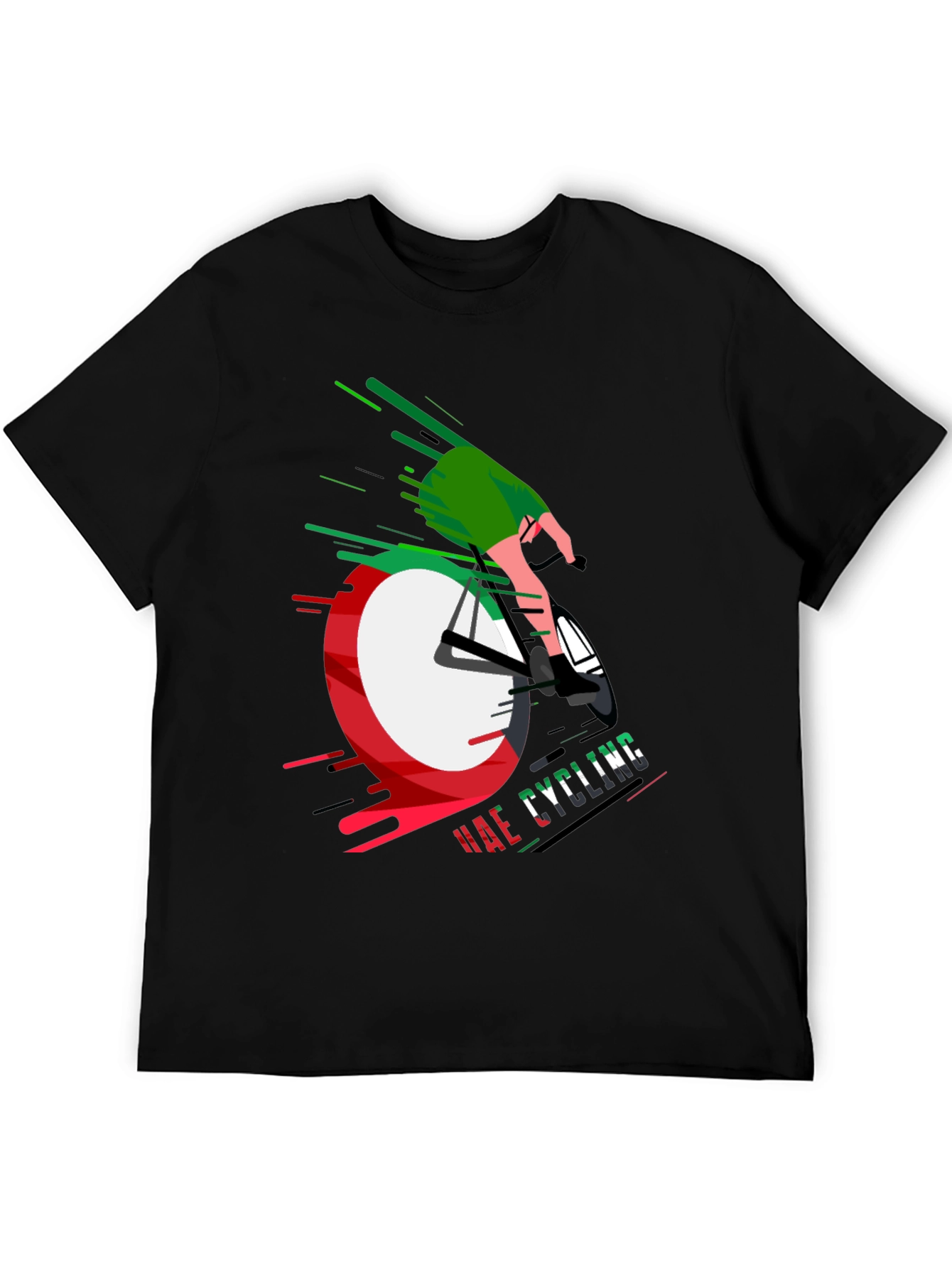 UAE Cycling Black T-Shirt Unique Design