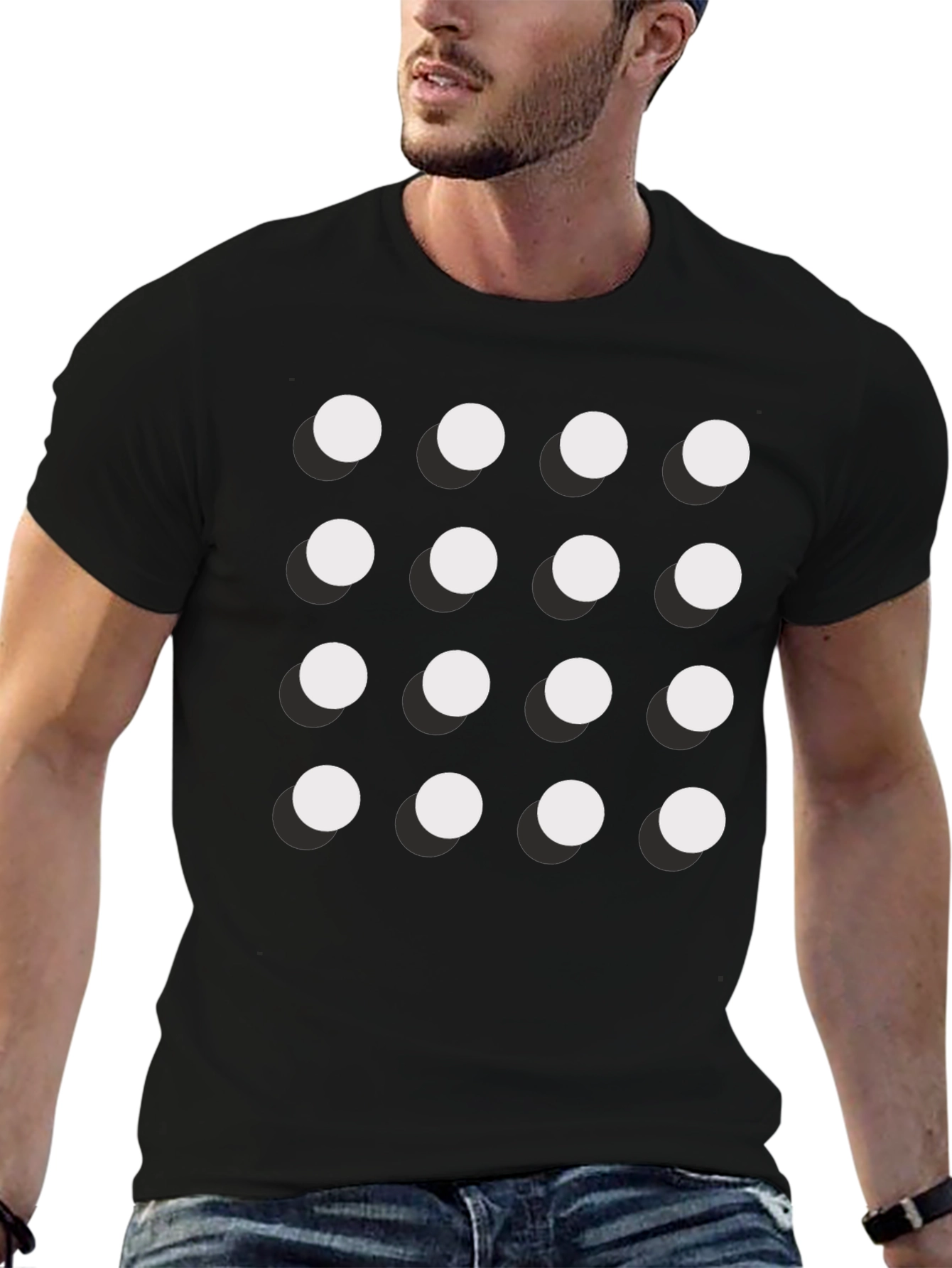 Geometric Dot Matrix Tee