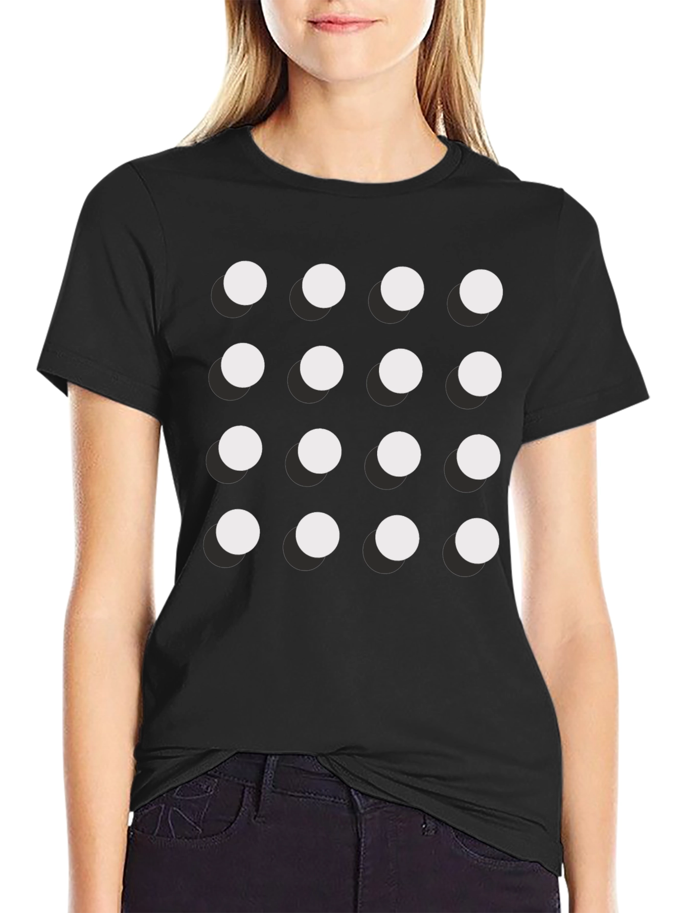 Geometric Dot Matrix Tee