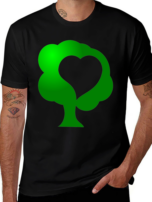 Heart Tree Graphic Tee - Eco-Friendly Style