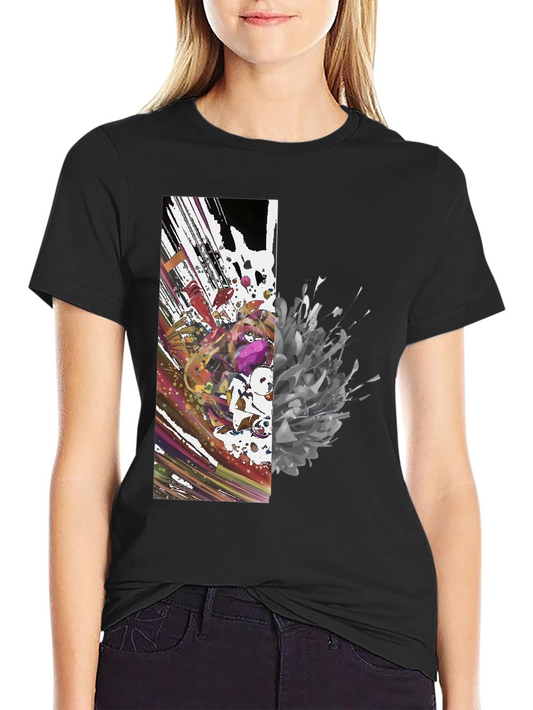 Abstract Art Black Tee - Modern Graphic Print