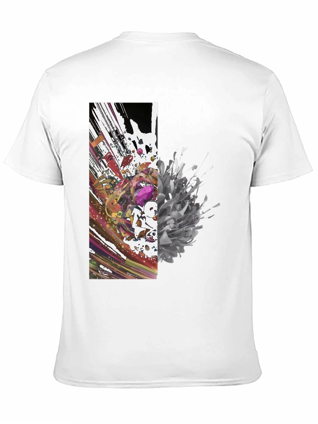 Abstract Art Black Tee - Modern Graphic Print