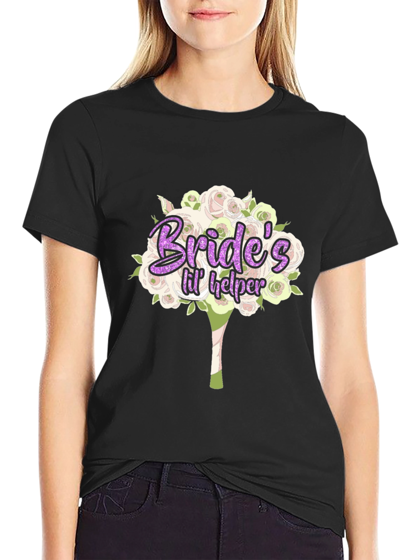 Brides Lil Helper T-Shirt - Wedding Party Apparel
