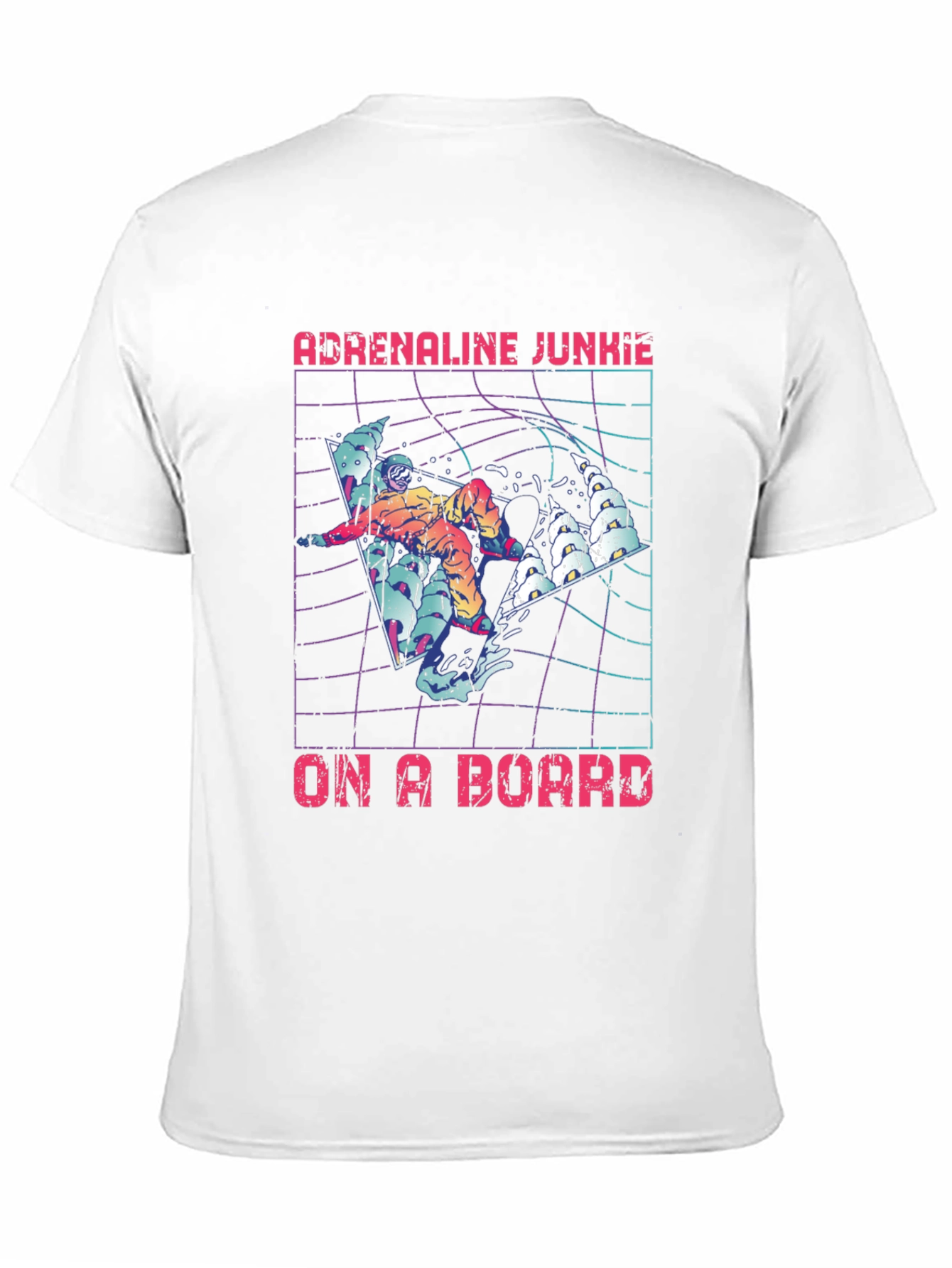 Adrenaline Junkie On A Board Graphic Tee