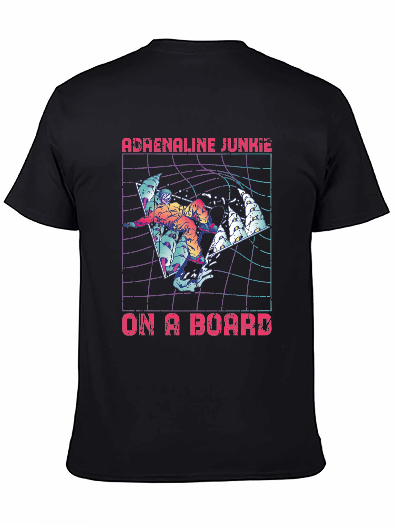 Adrenaline Junkie On A Board Graphic Tee