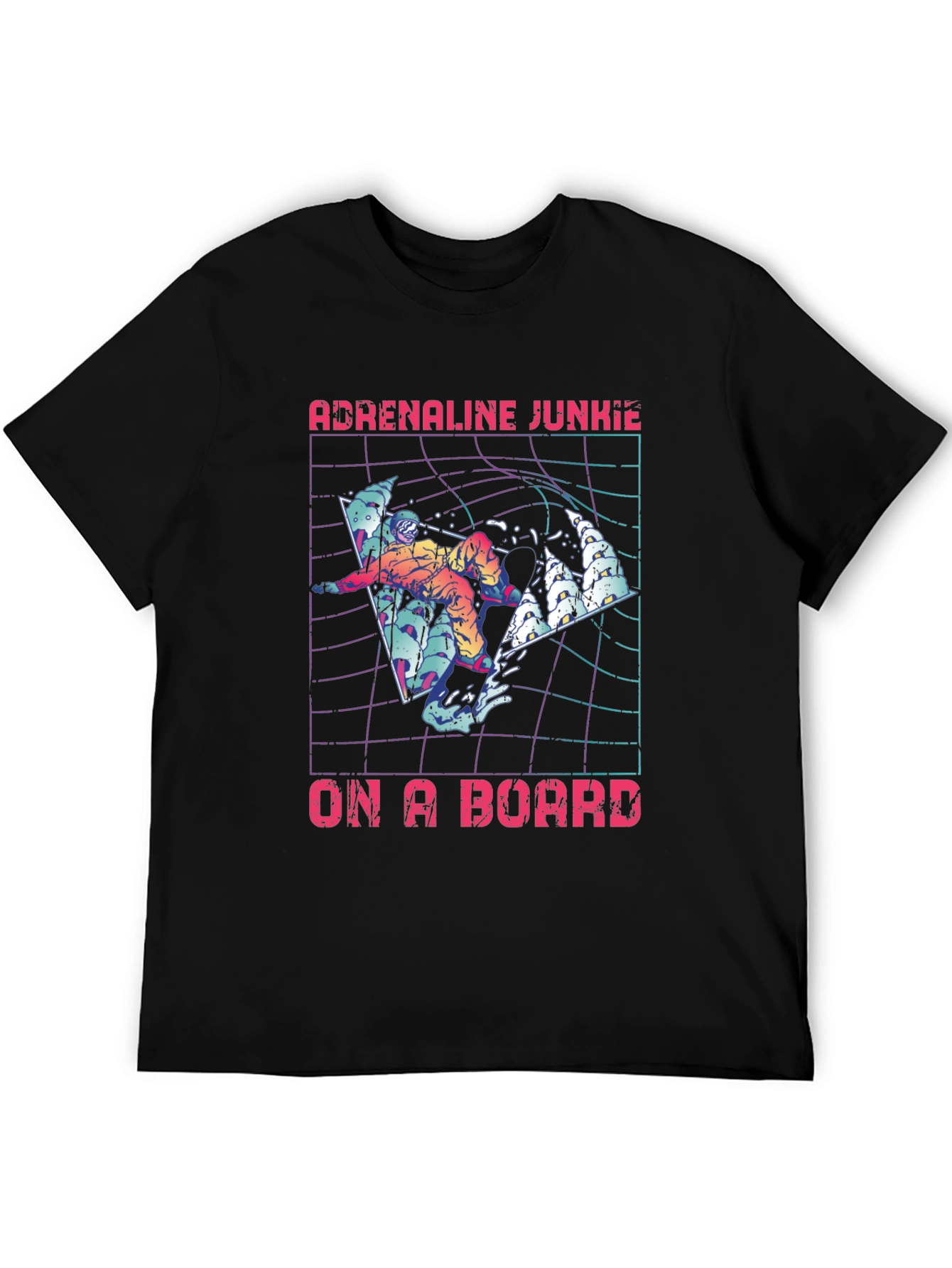 Adrenaline Junkie On A Board Graphic Tee