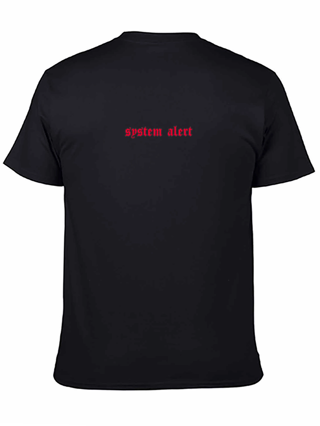 System Alert Graphic Tee - Black Short Sleeve