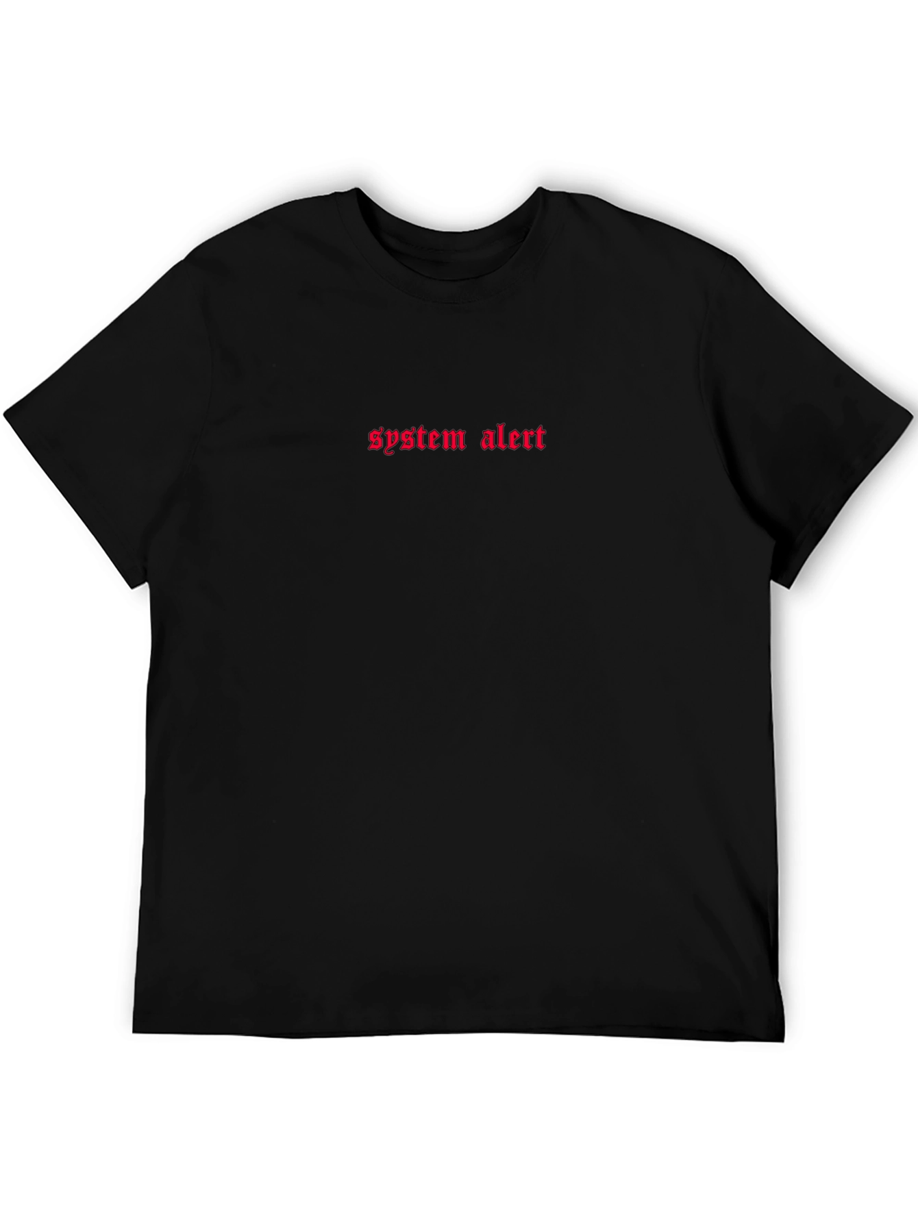 System Alert Graphic Tee - Black Short Sleeve