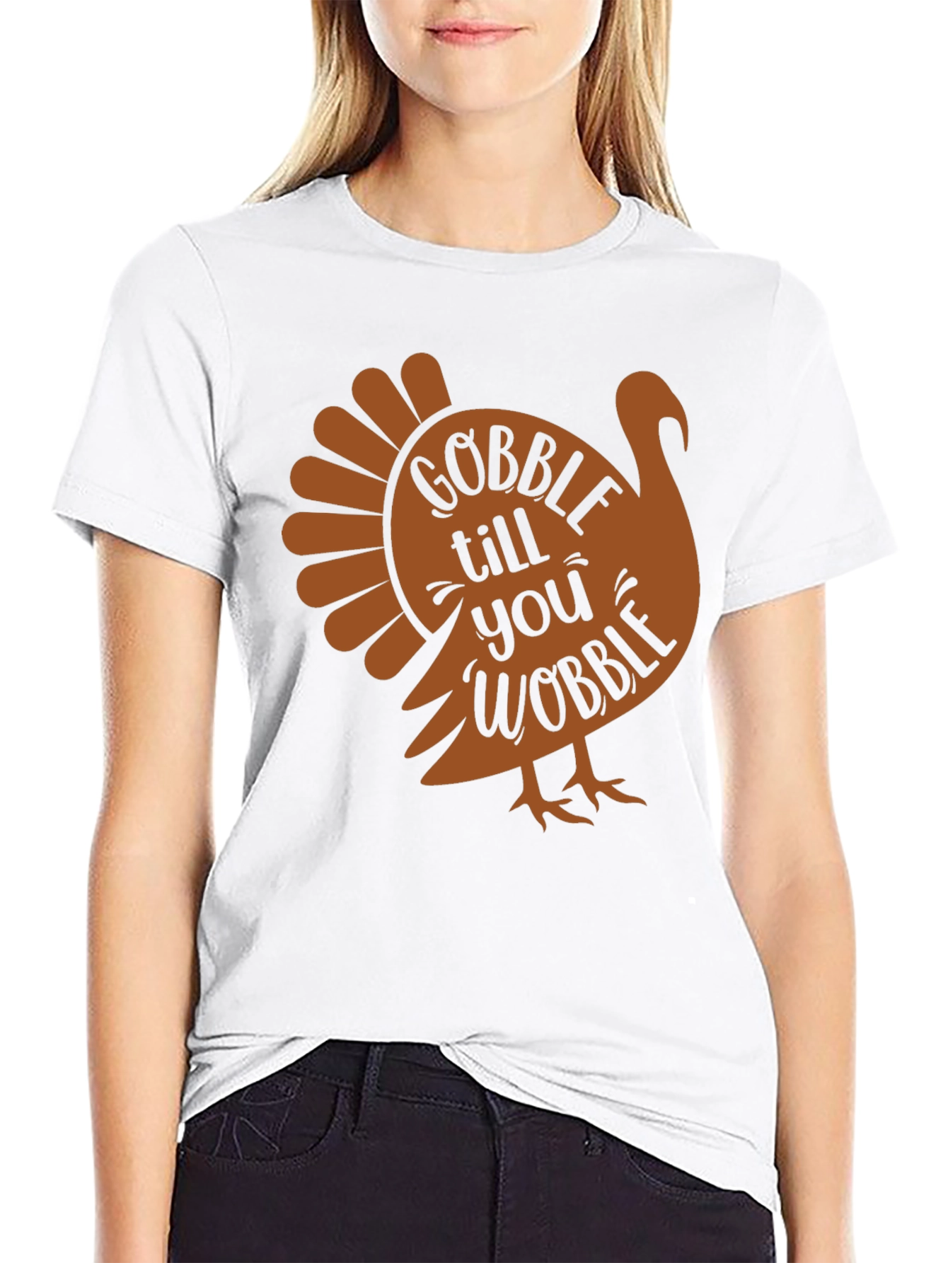 Gobble Till You Wobble Thanksgiving Tee