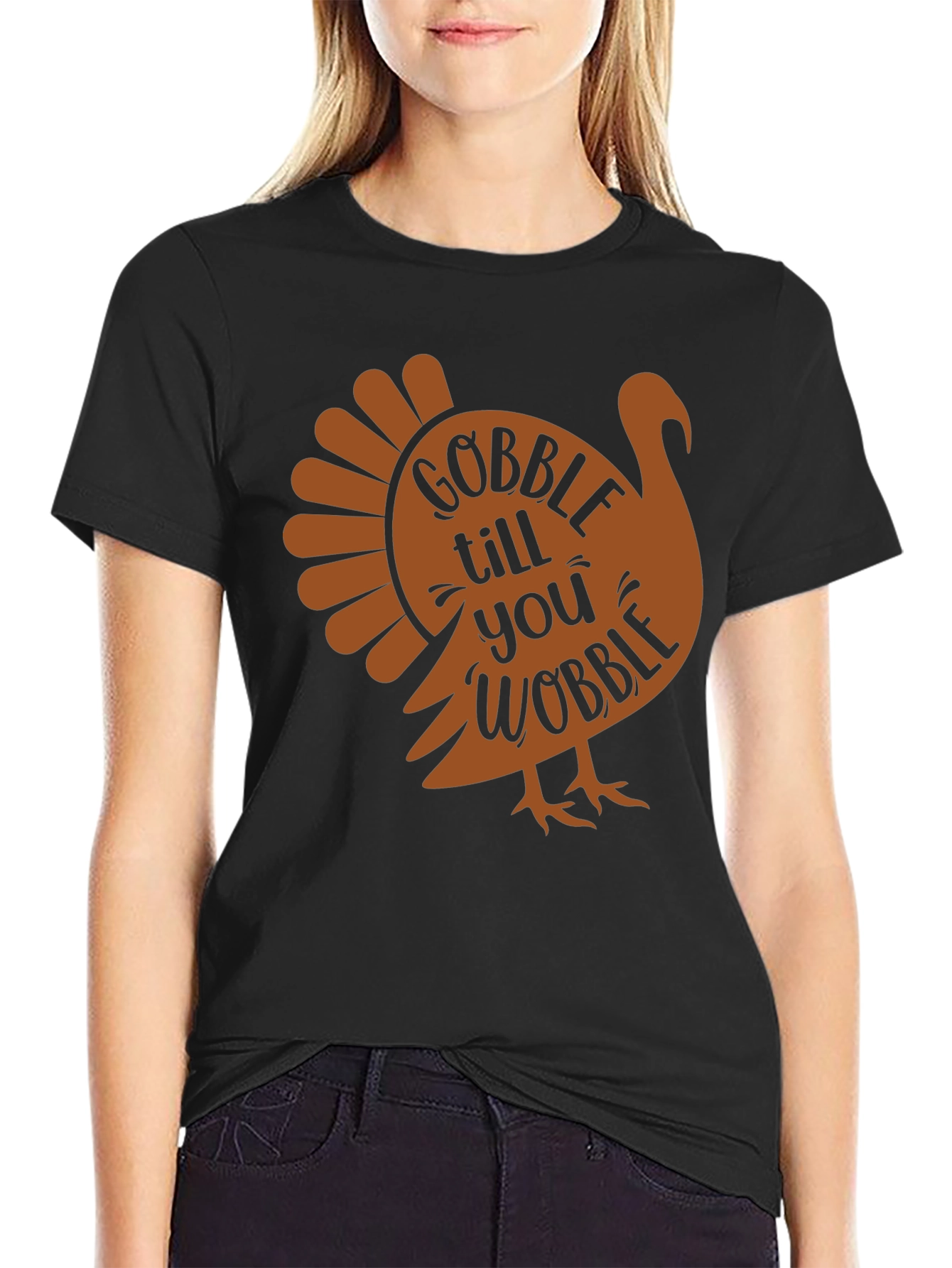 Gobble Till You Wobble Thanksgiving Tee
