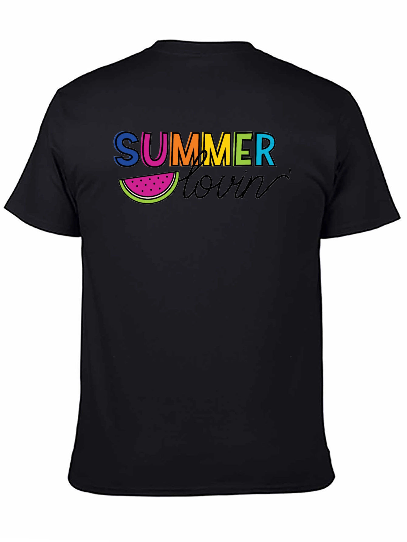Summer Lovin Graphic Tee - Mens Black T-Shirt
