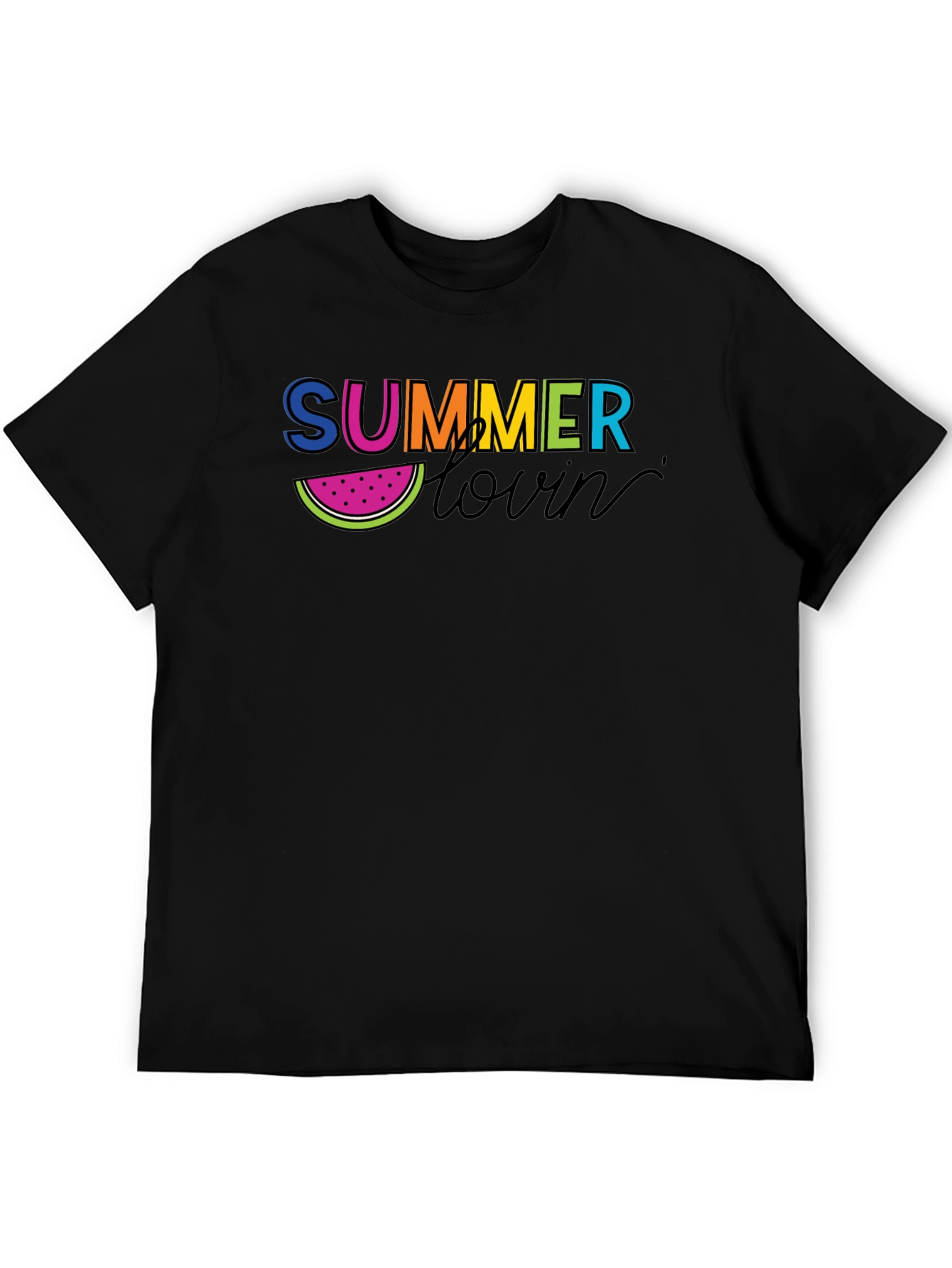 Summer Lovin Graphic Tee - Mens Black T-Shirt