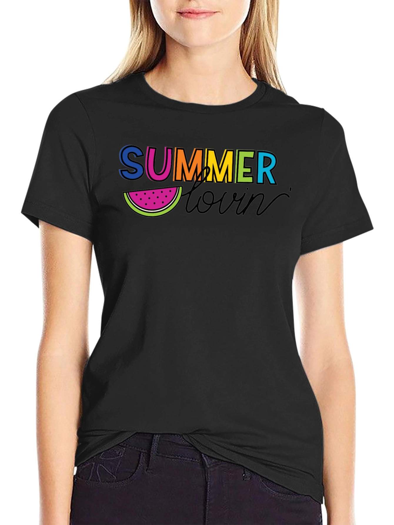 Summer Lovin Graphic Tee - Mens Black T-Shirt
