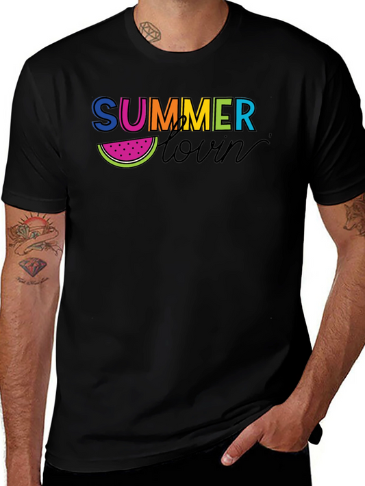 Summer Lovin Graphic Tee - Mens Black T-Shirt