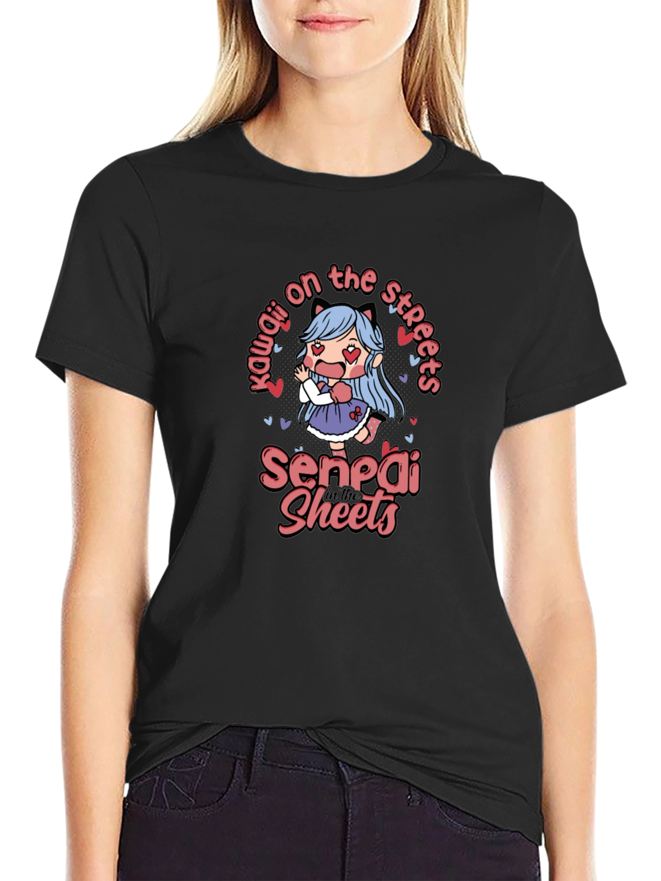 Kawaii Anime Graphic T-Shirt