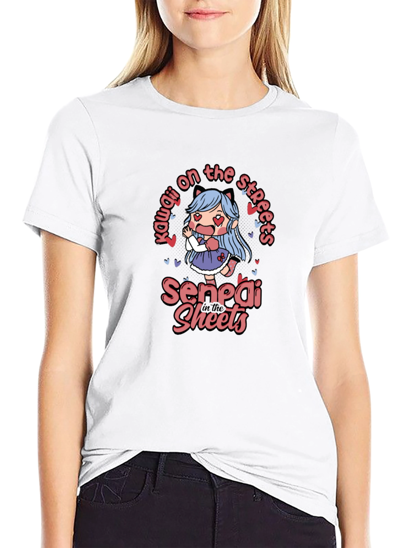 Kawaii Anime Graphic T-Shirt