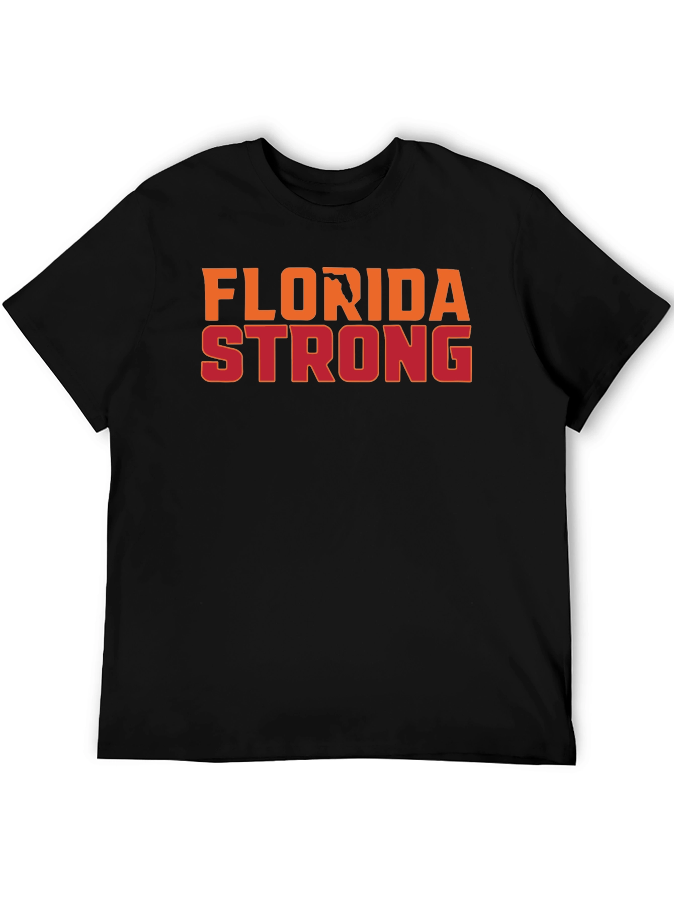 Florida Strong Graphic Tee - Black Cotton