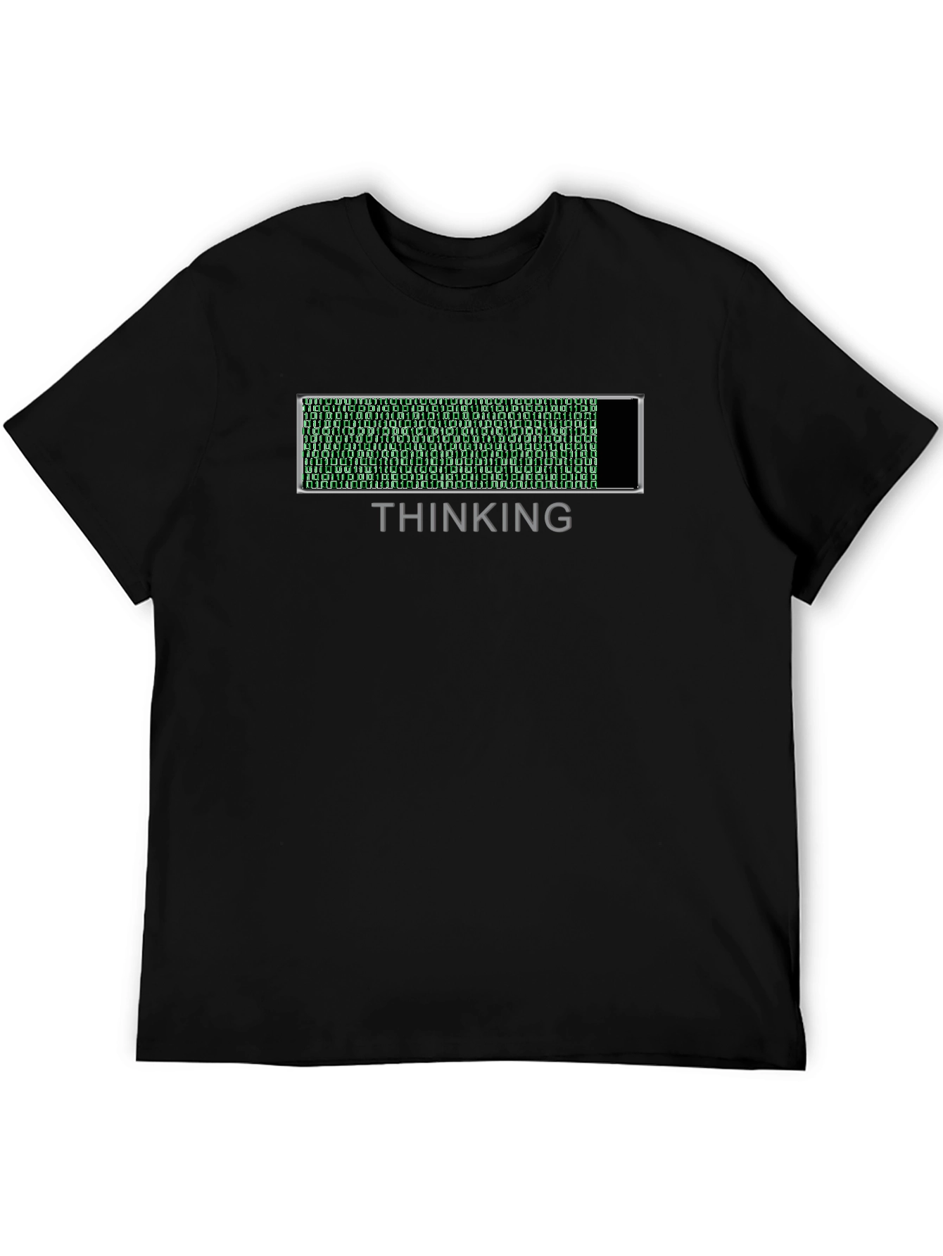 Thinking Mode T-Shirt - Binary Code Loading Bar