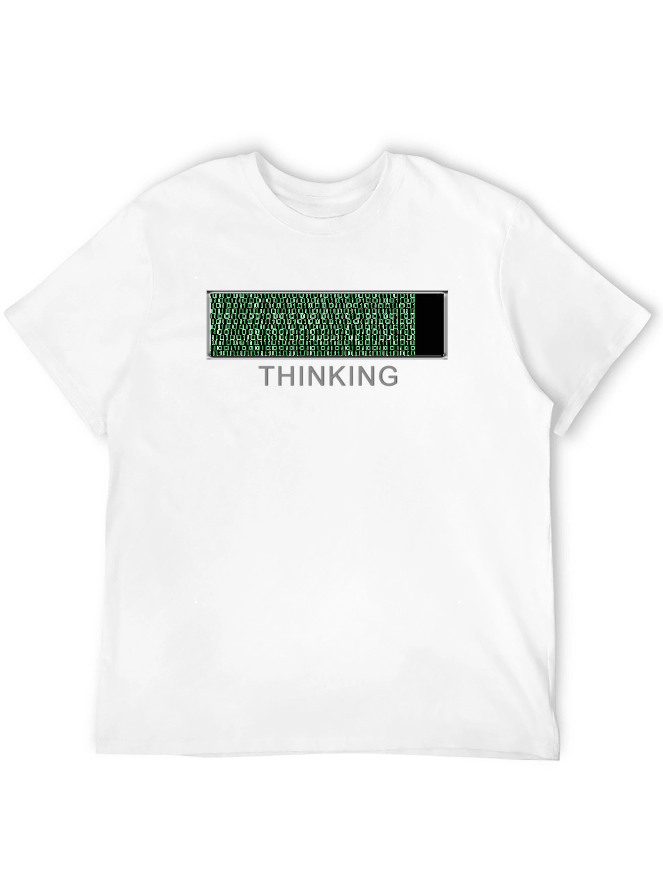 Thinking Mode T-Shirt - Binary Code Loading Bar