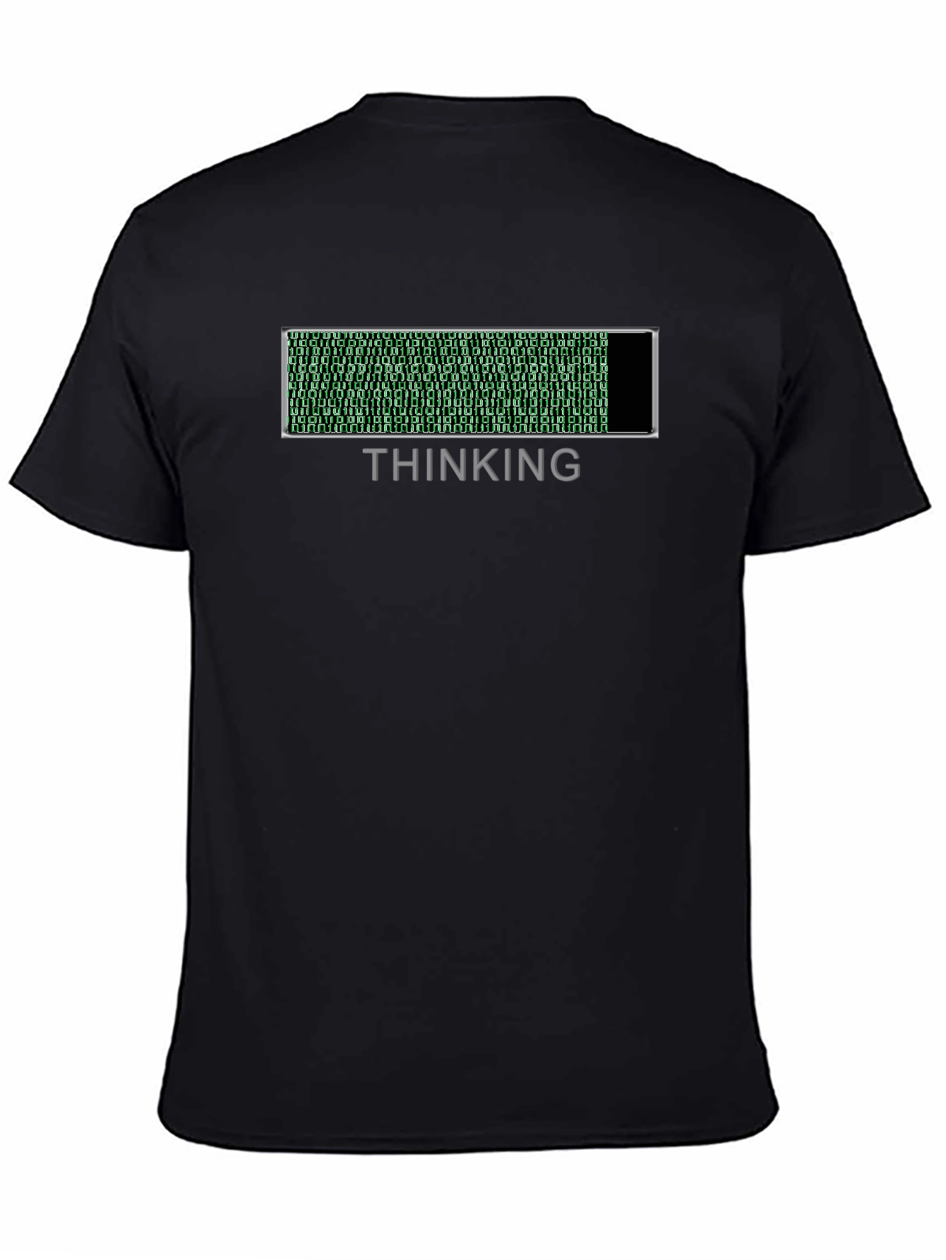 Thinking Mode T-Shirt - Binary Code Loading Bar