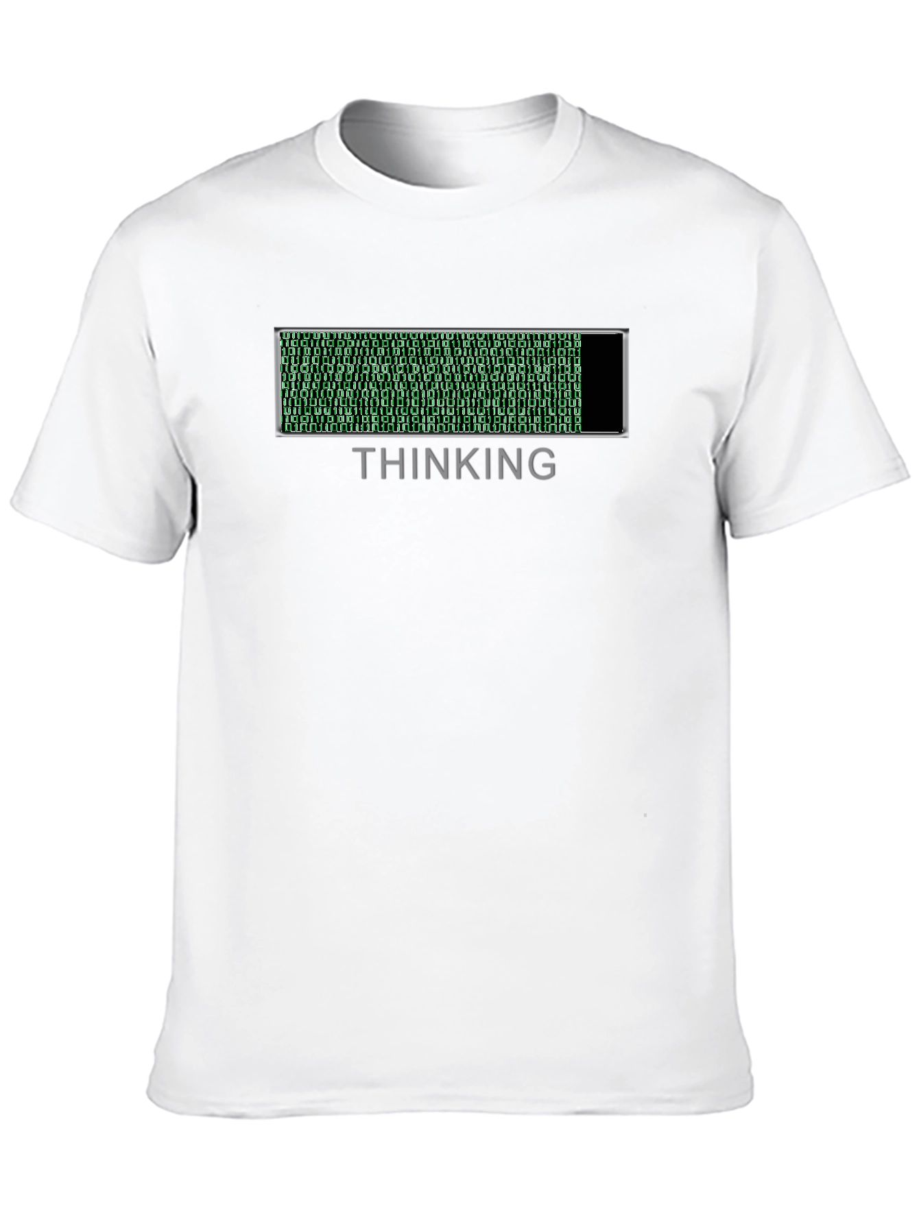 Thinking Mode T-Shirt - Binary Code Loading Bar