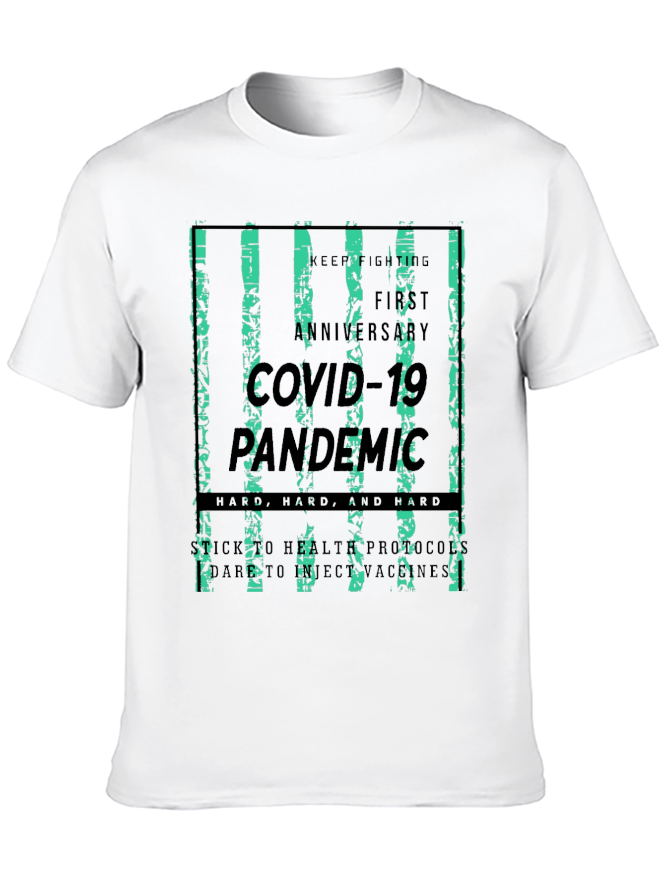 COVID-19 Pandemic Anniversary Black T-Shirt
