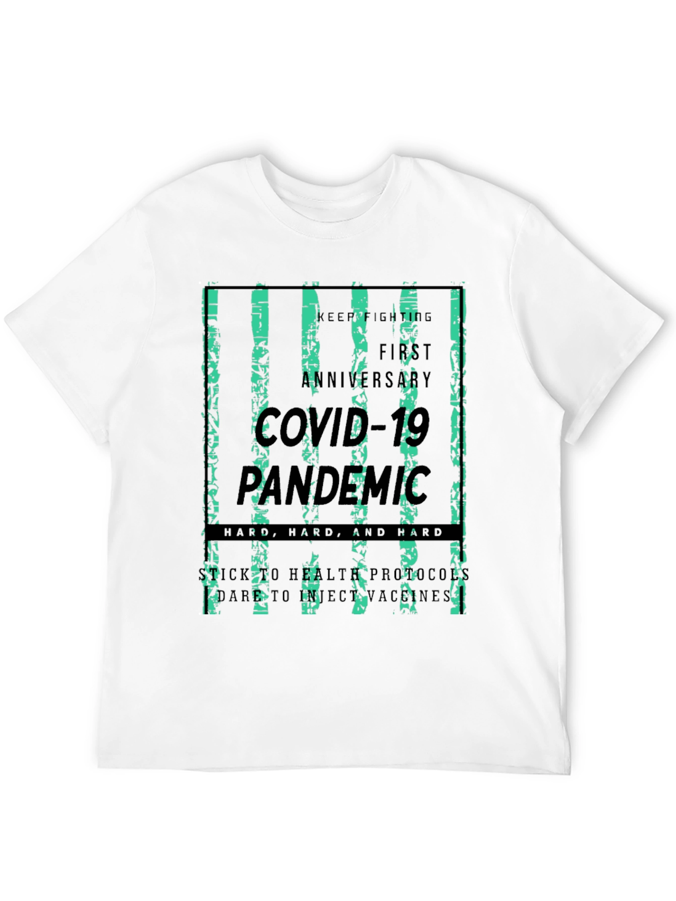 COVID-19 Pandemic Anniversary Black T-Shirt
