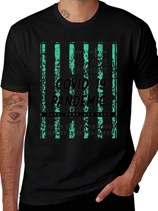 COVID-19 Pandemic Anniversary Black T-Shirt