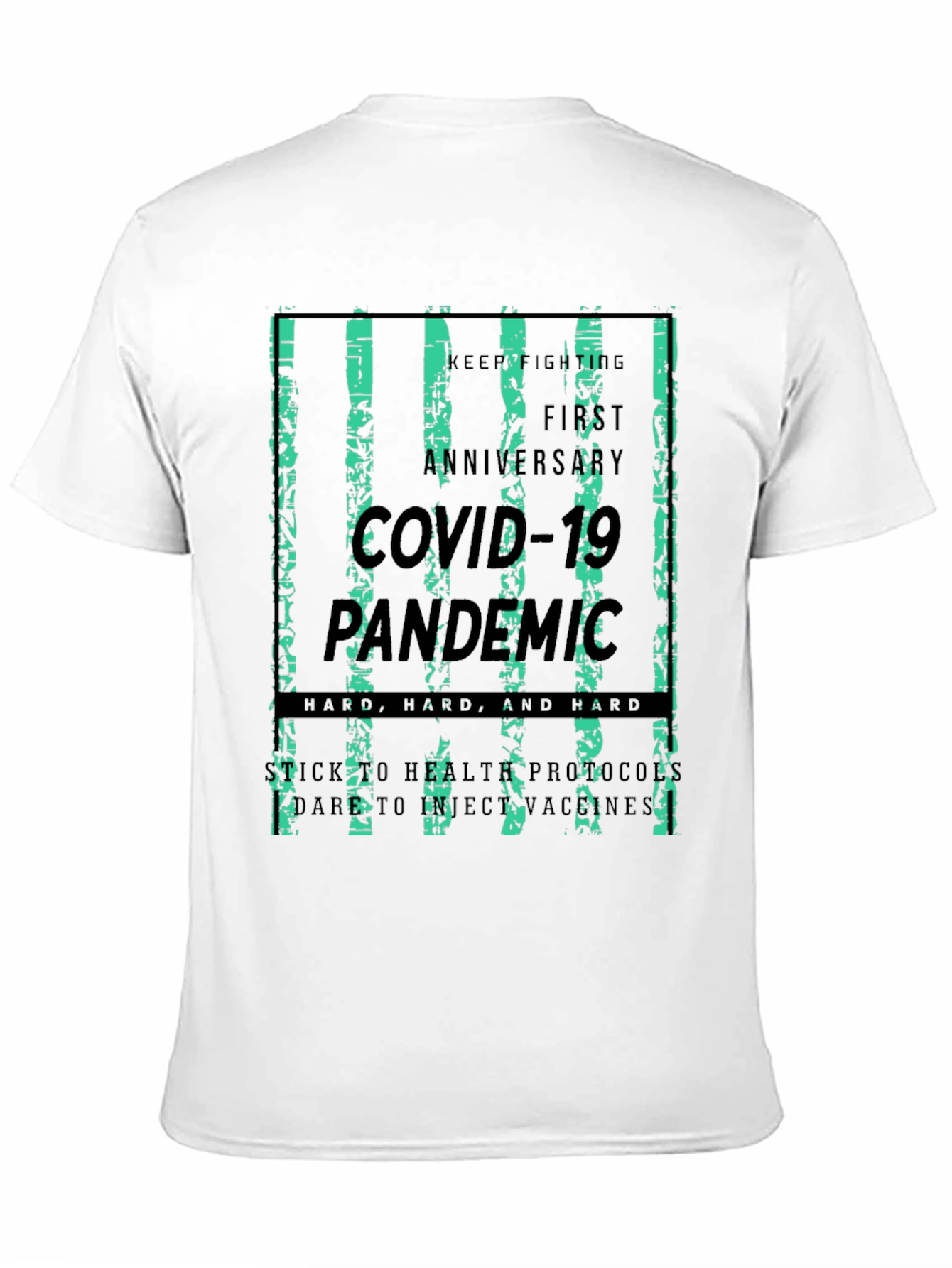 COVID-19 Pandemic Anniversary Black T-Shirt