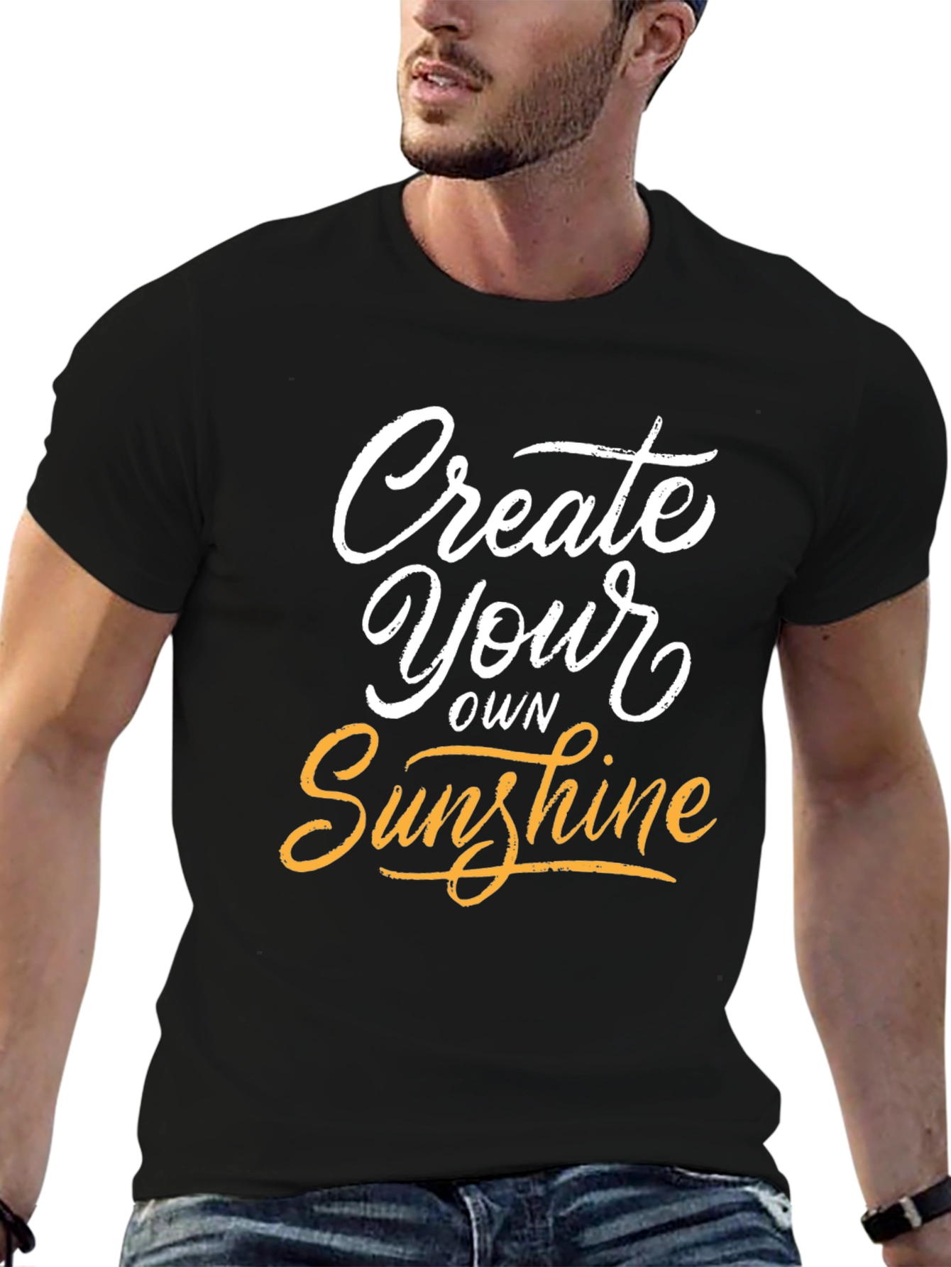 Create Your Own Sunshine Graphic Tee - Black T-Shirt