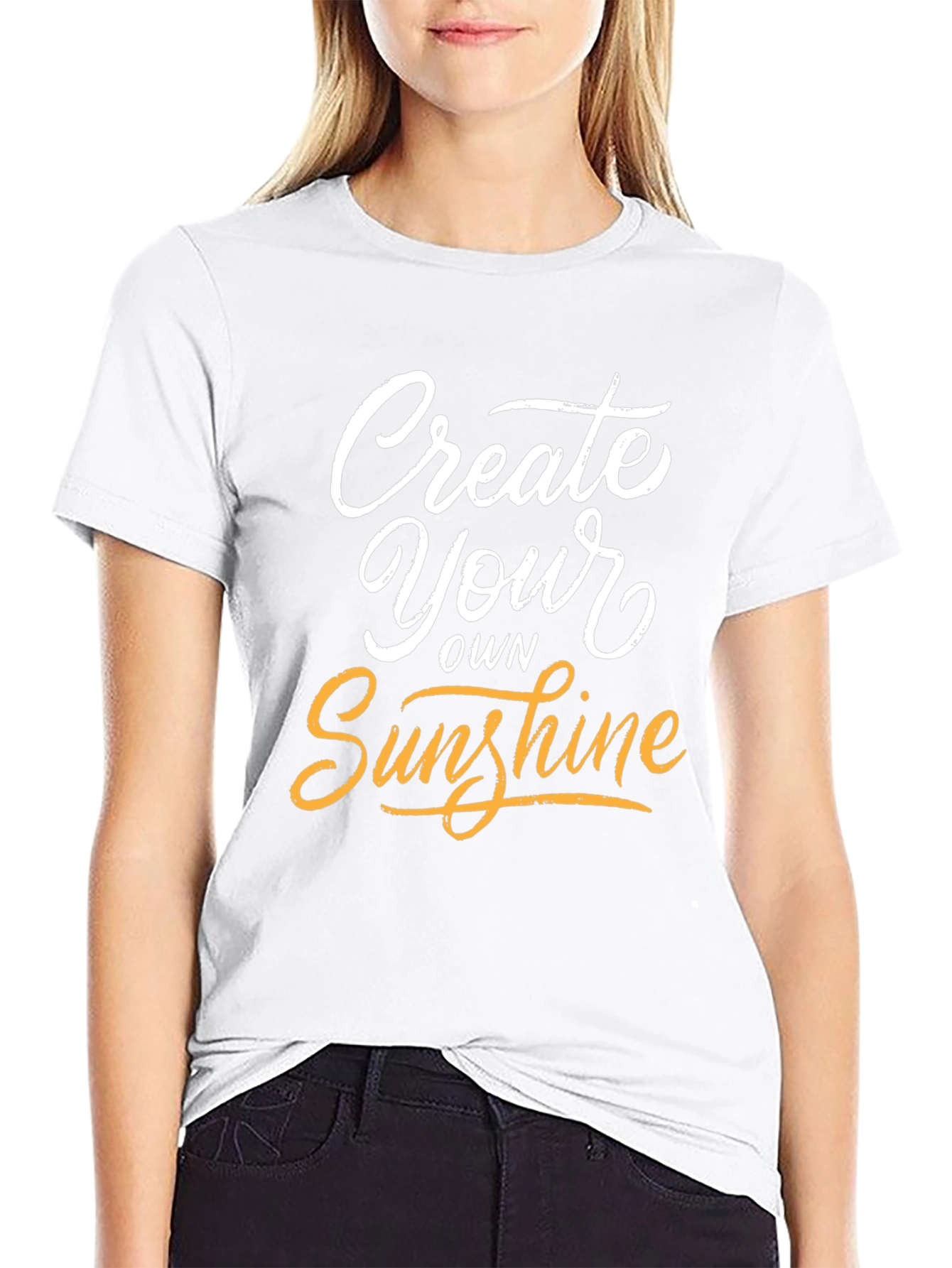 Create Your Own Sunshine Graphic Tee - Black T-Shirt