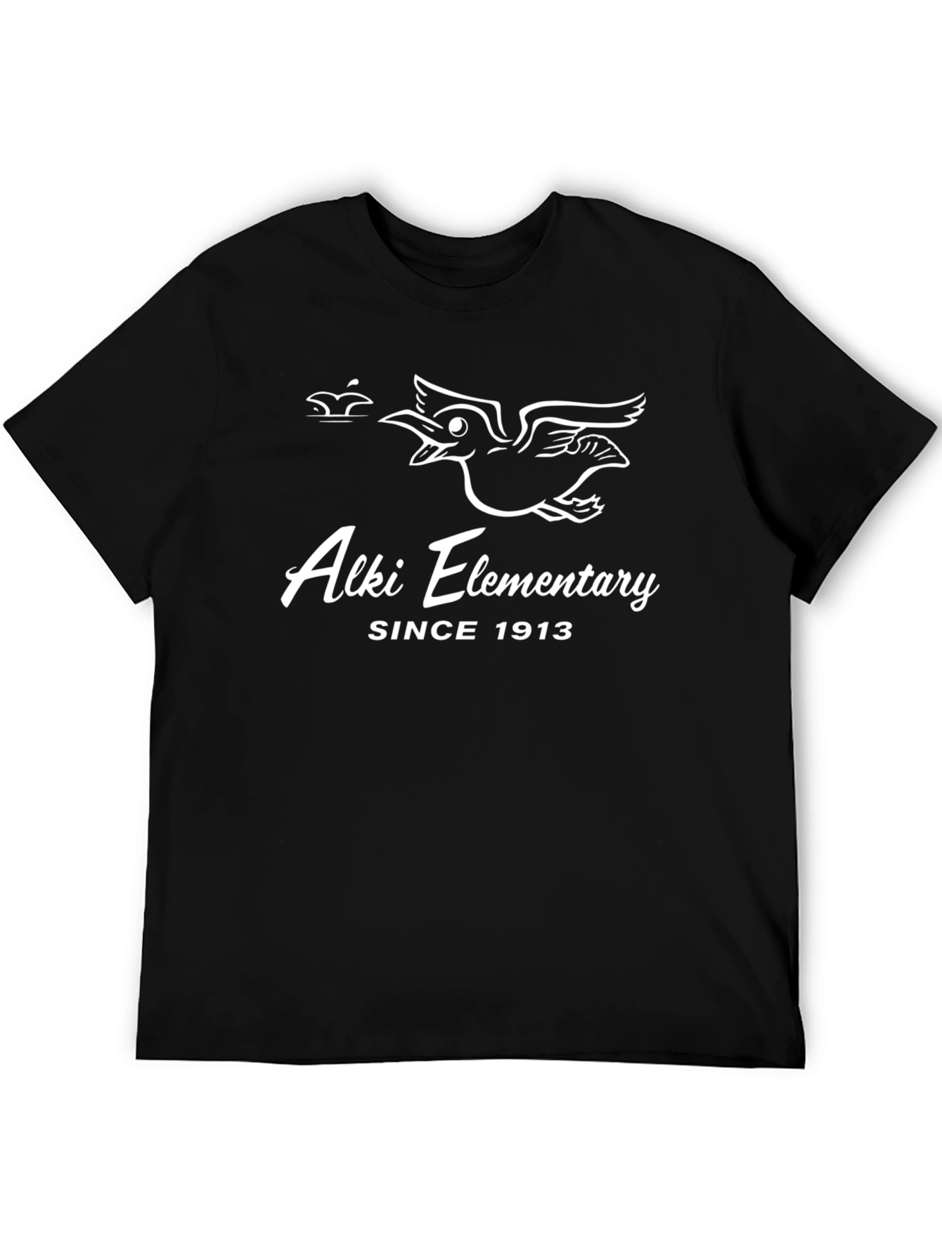 Alki Elementary Since 1913 Black T-Shirt